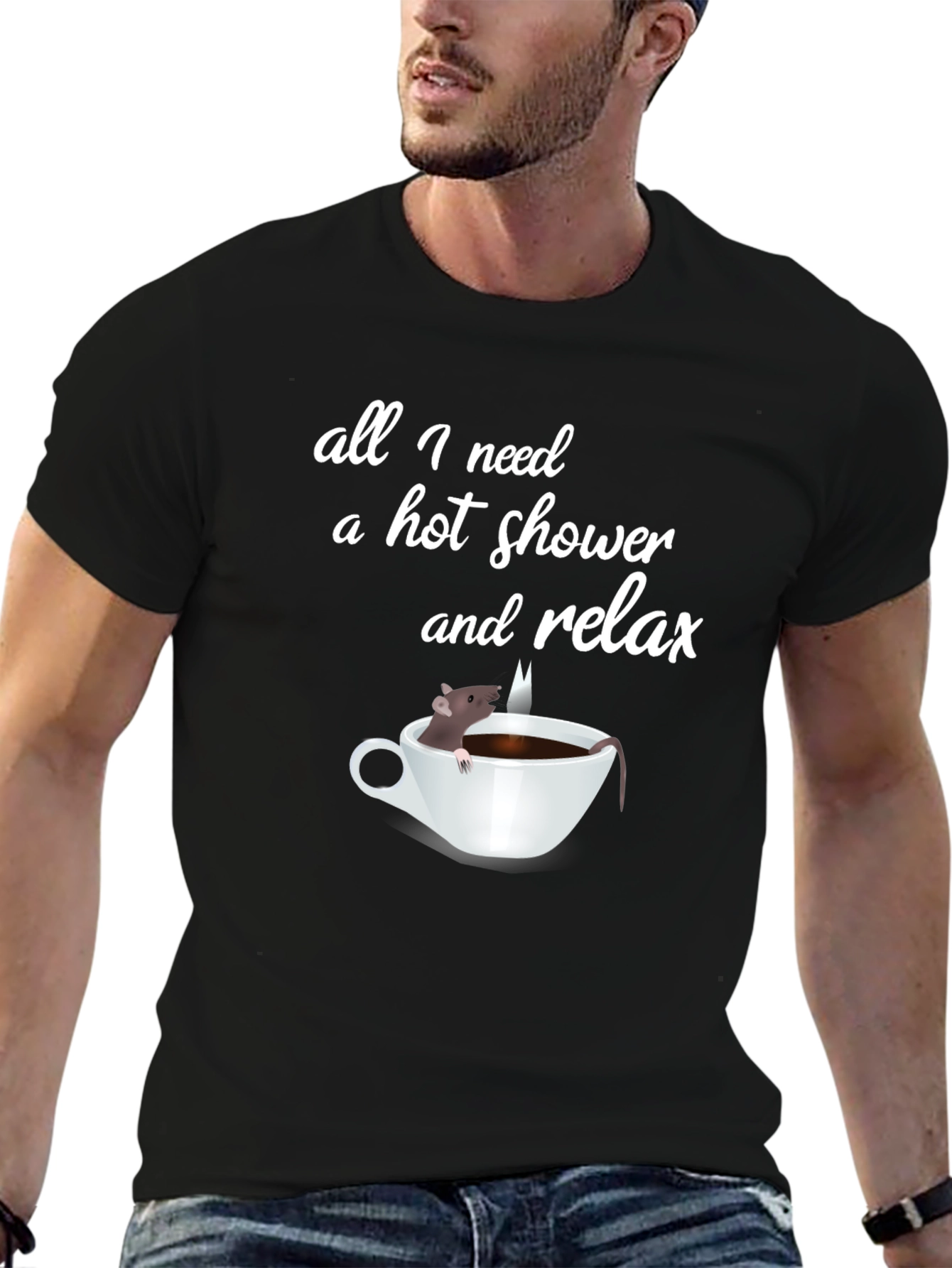 Relaxing Rat in a Cup T-Shirt
