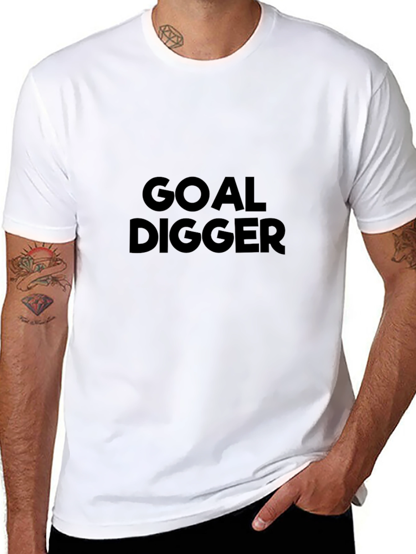 Goal Digger Black Graphic T-Shirt