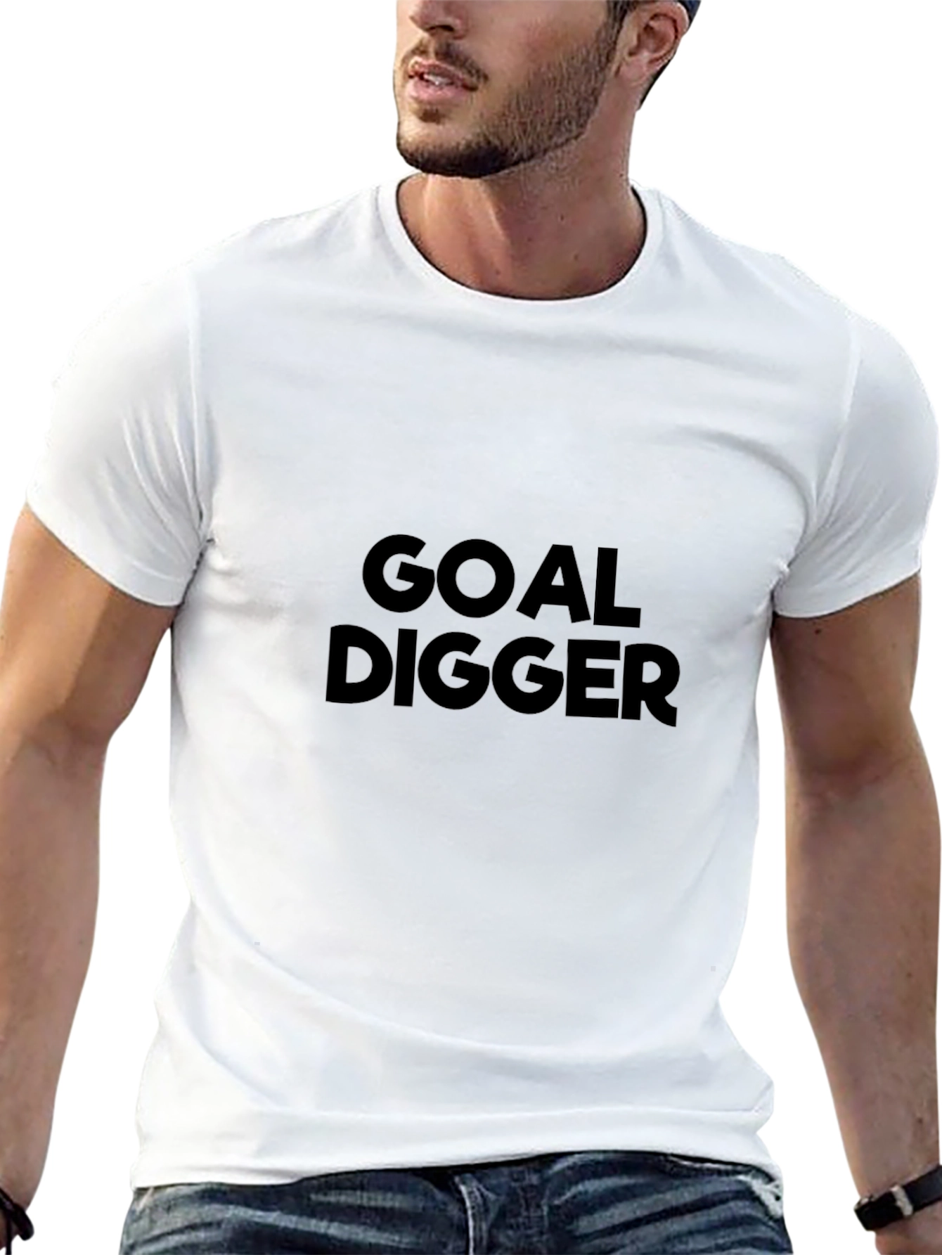 Goal Digger Black Graphic T-Shirt