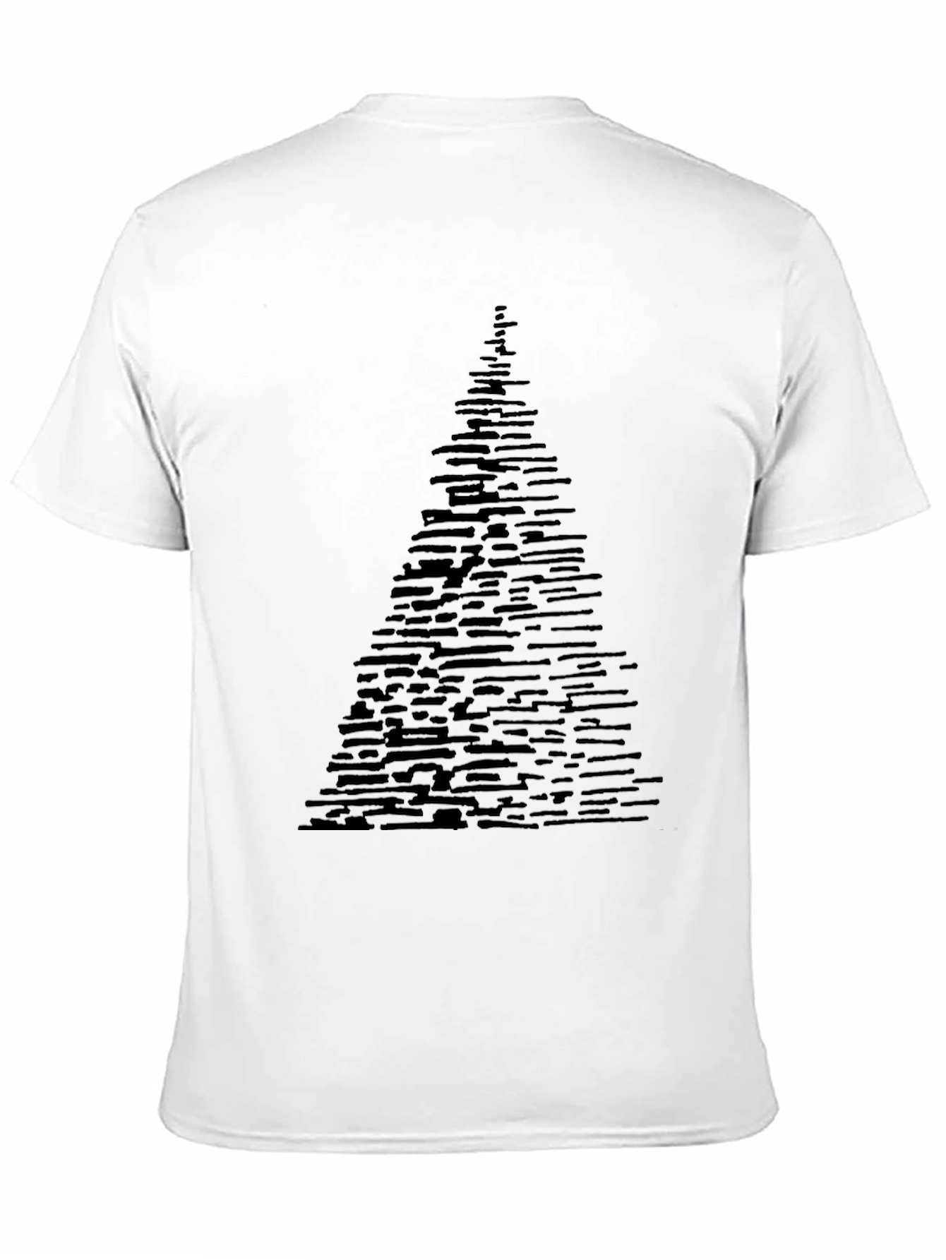 Abstract Tree Graphic Tee - Modern Black T-Shirt