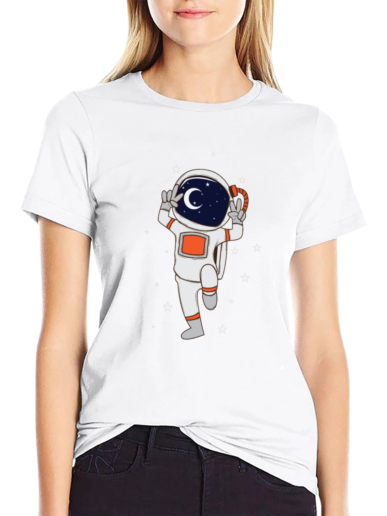 Astronaut Graphic Tee - Peace and Space!