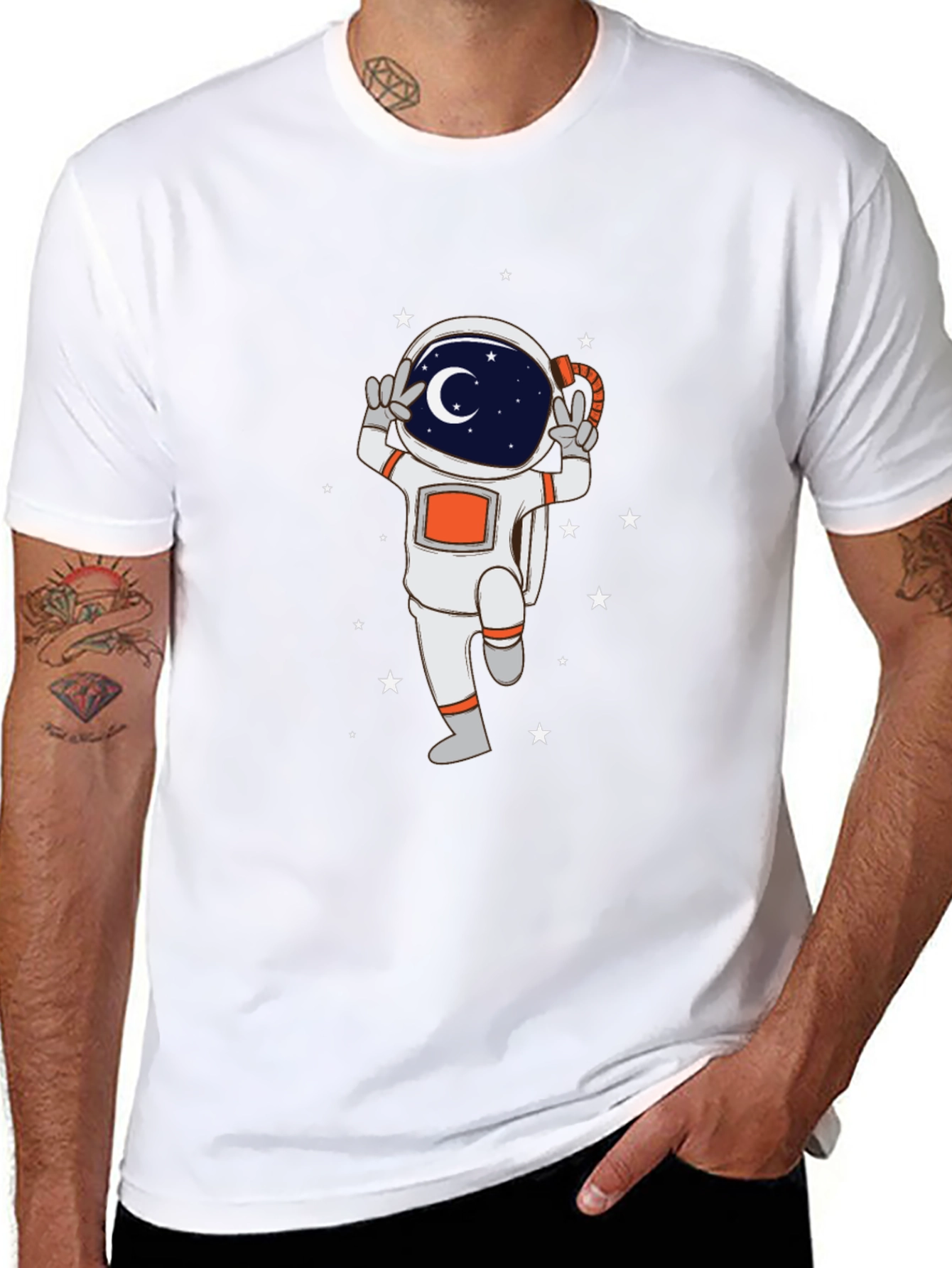 Astronaut Graphic Tee - Peace and Space!