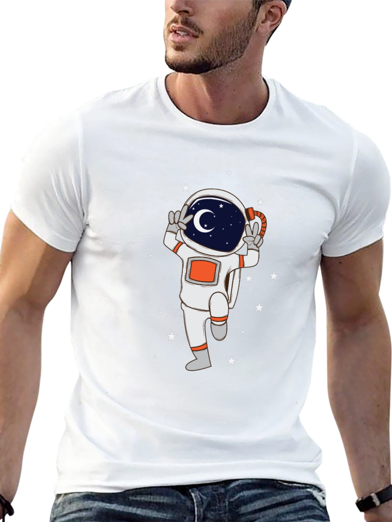 Astronaut Graphic Tee - Peace and Space!