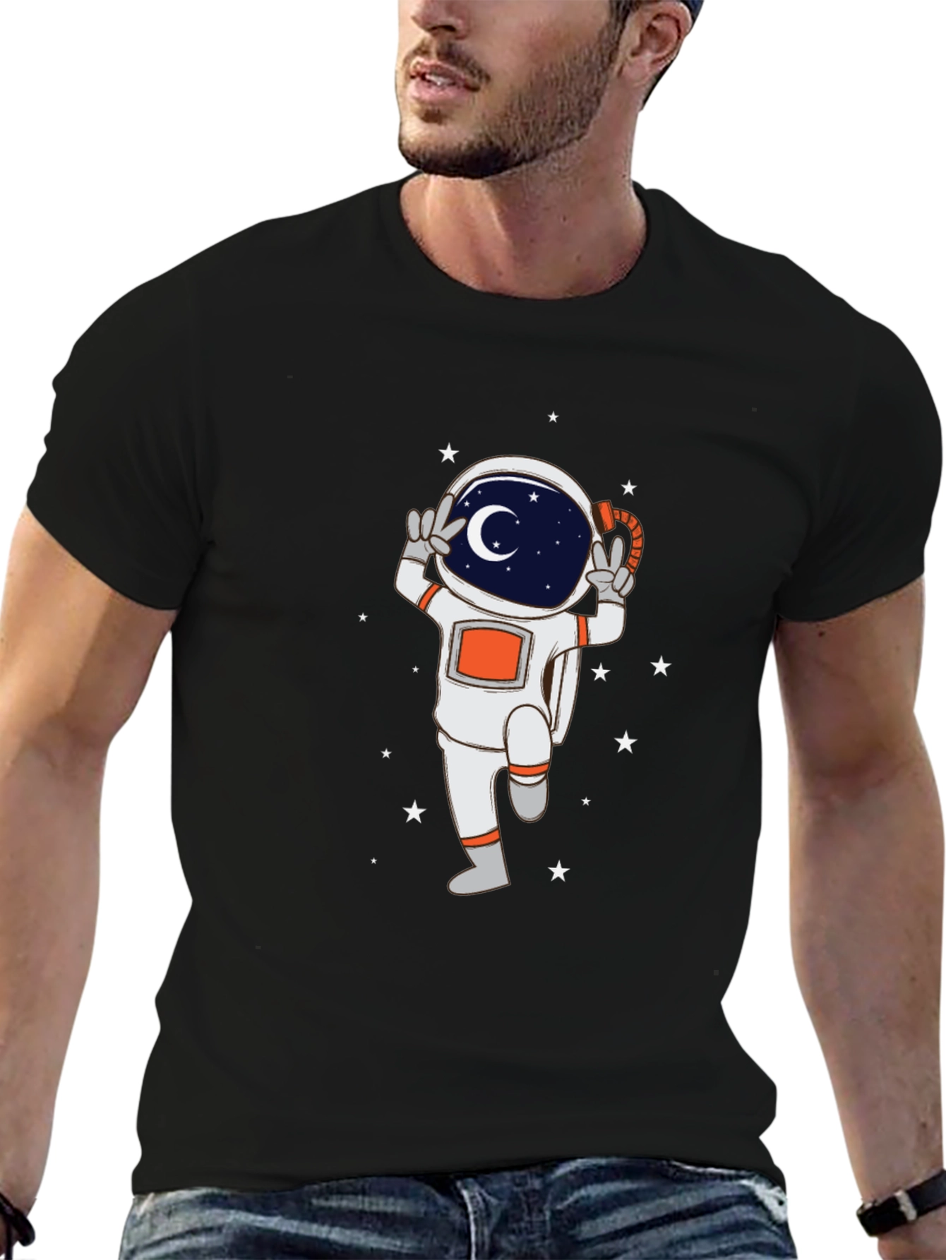 Astronaut Graphic Tee - Peace and Space!