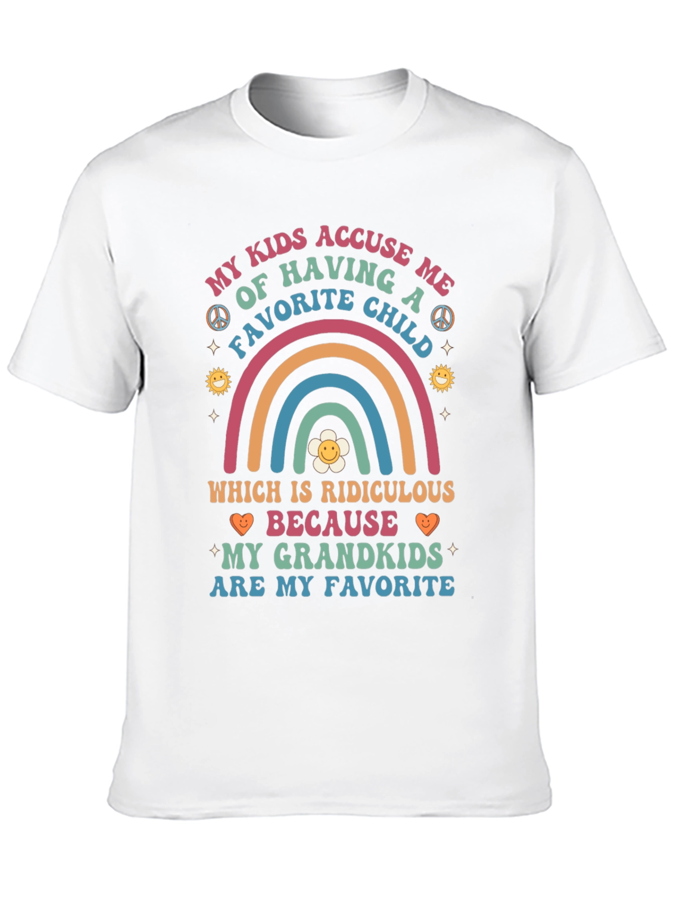 Grandkids Are My Favorite T-Shirt Funny Grandparent Tee