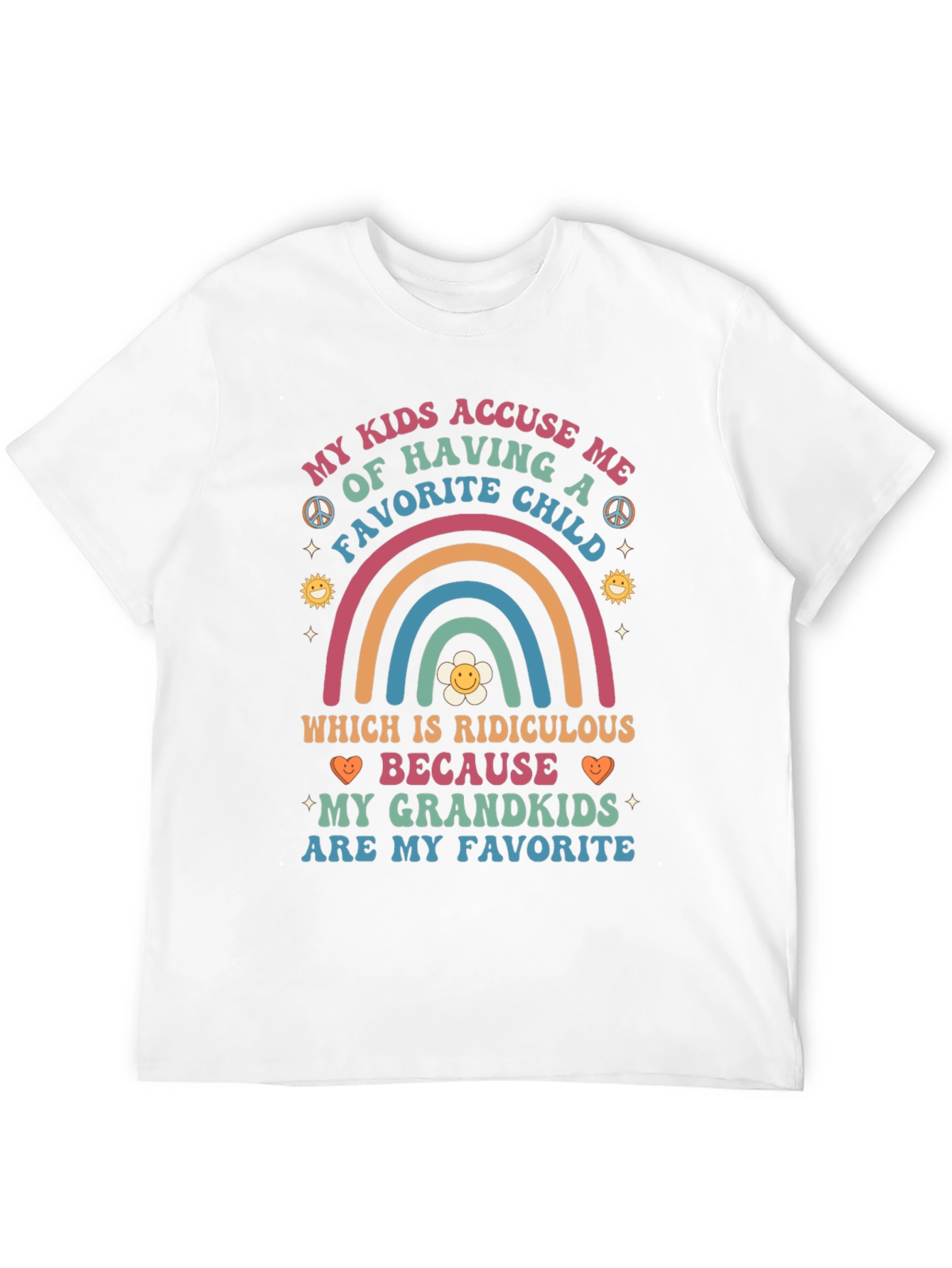 Grandkids Are My Favorite T-Shirt Funny Grandparent Tee