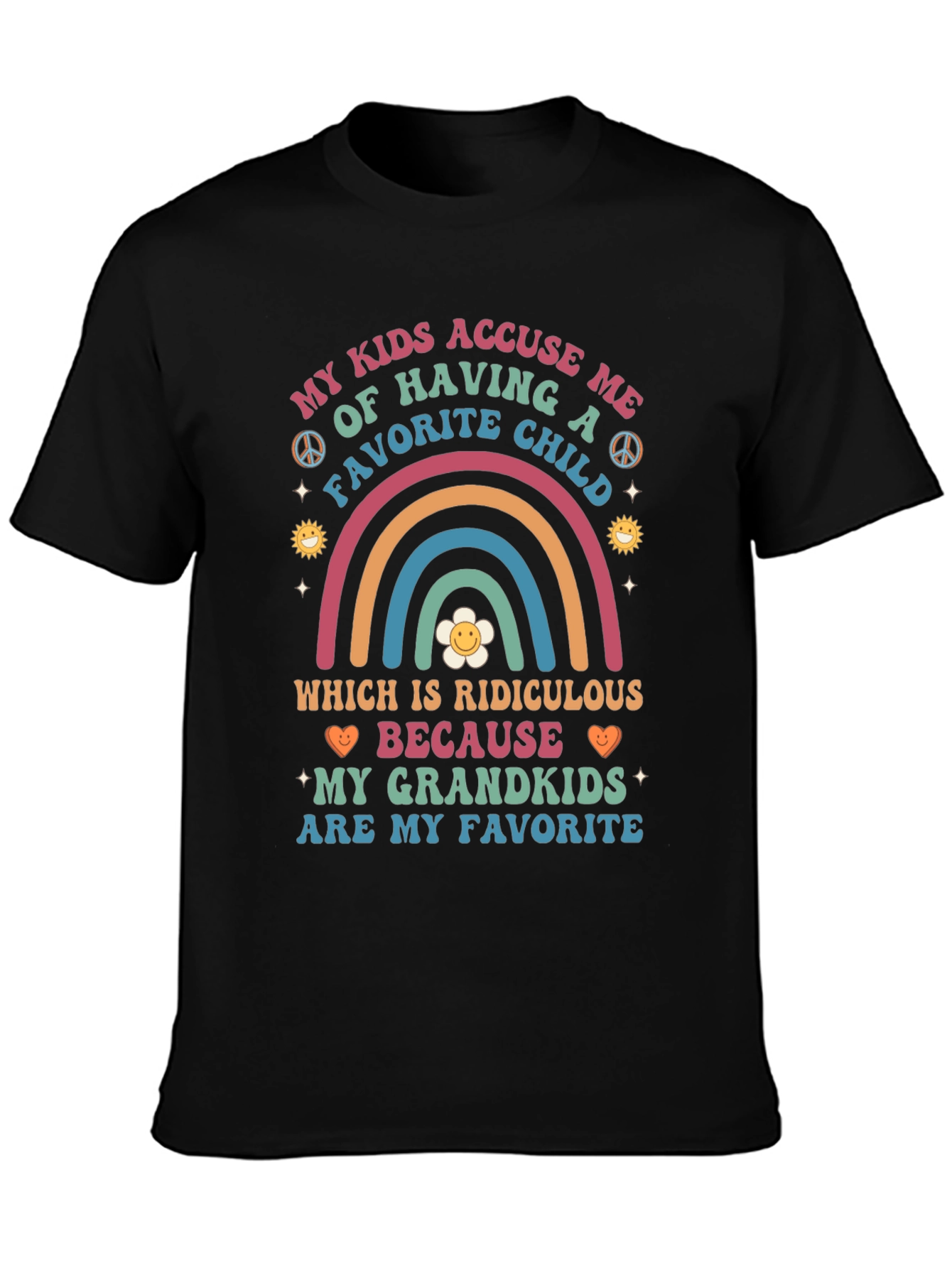 Grandkids Are My Favorite T-Shirt Funny Grandparent Tee
