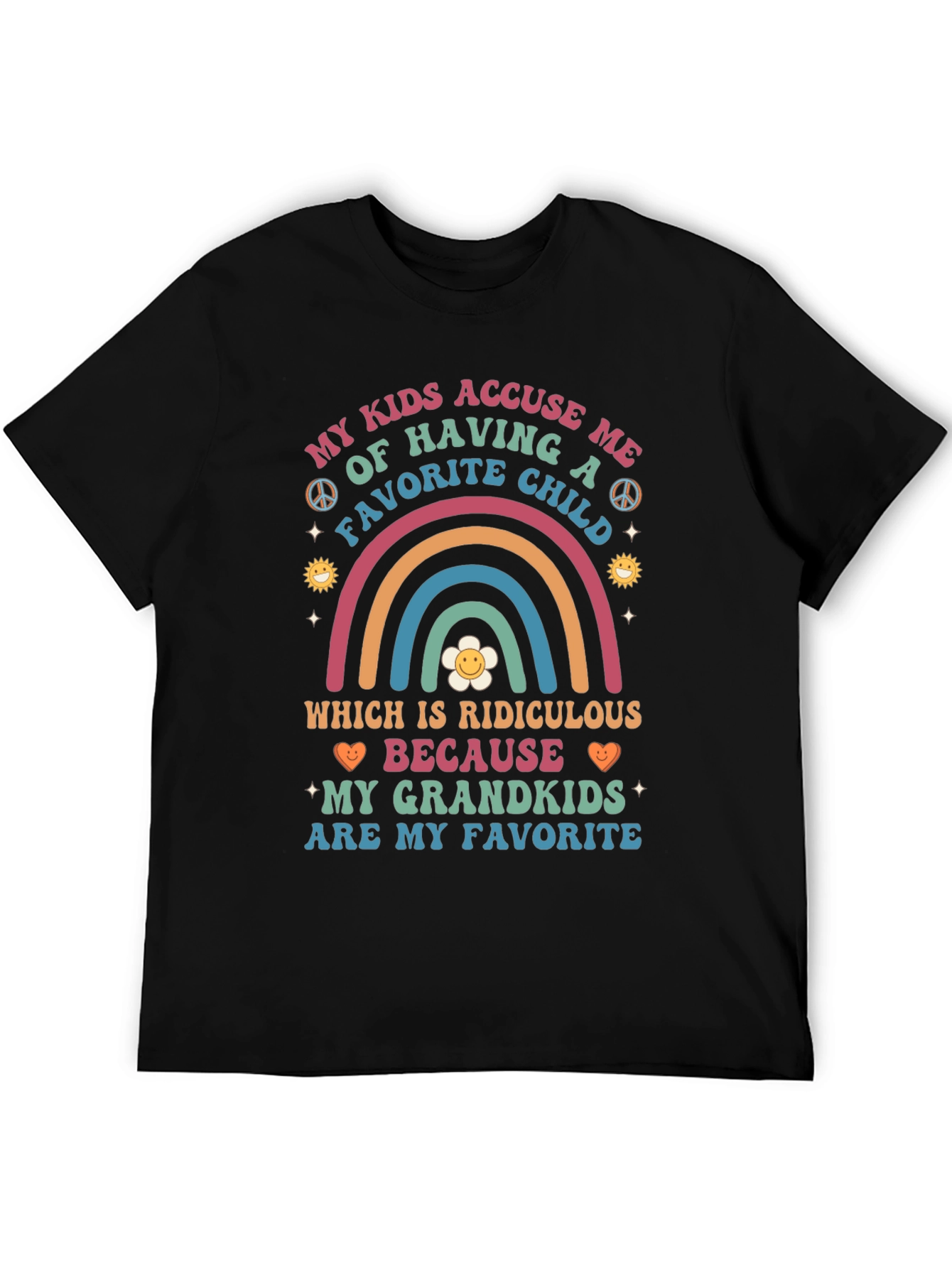 Grandkids Are My Favorite T-Shirt Funny Grandparent Tee