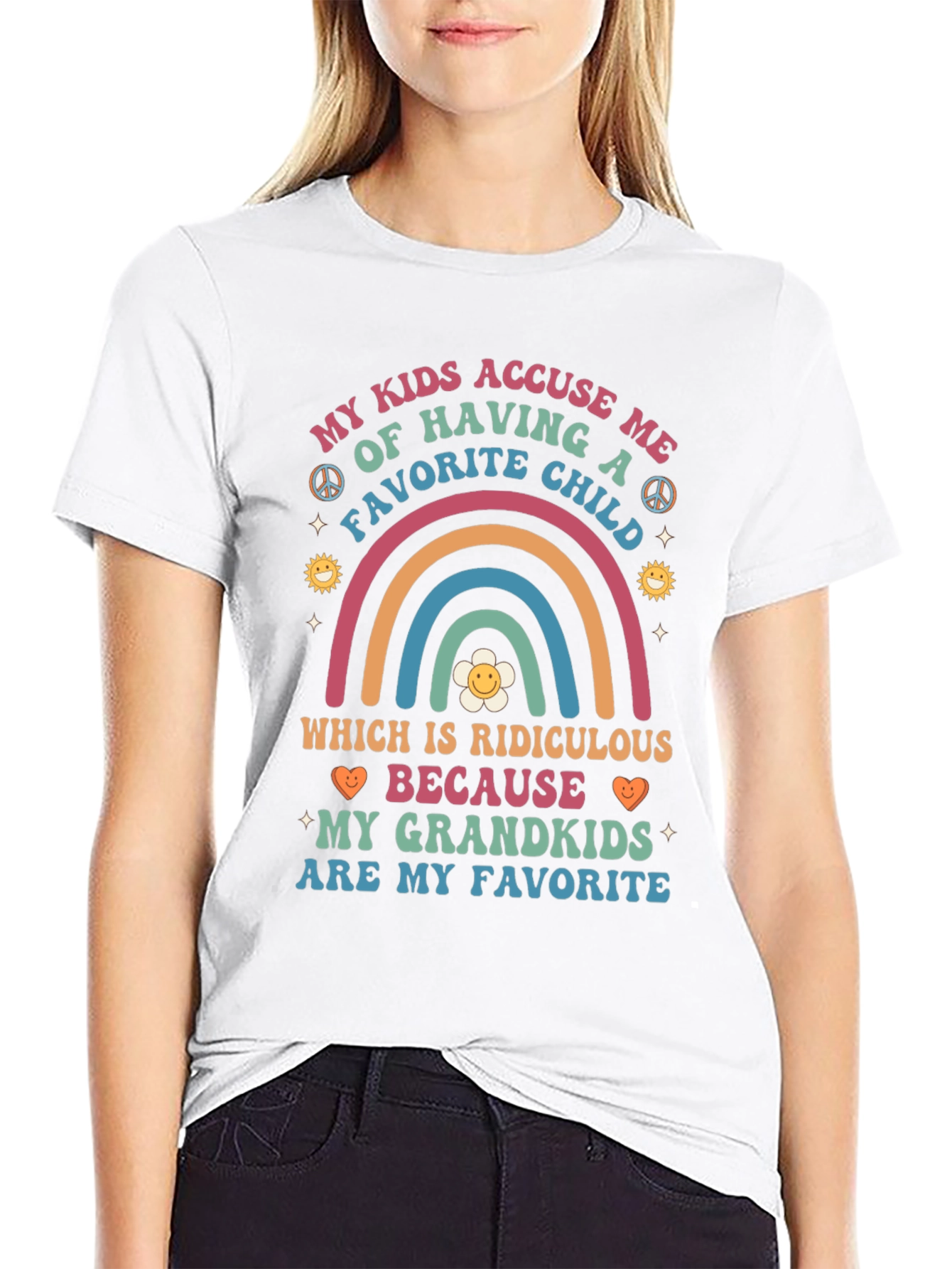 Grandkids Are My Favorite T-Shirt Funny Grandparent Tee