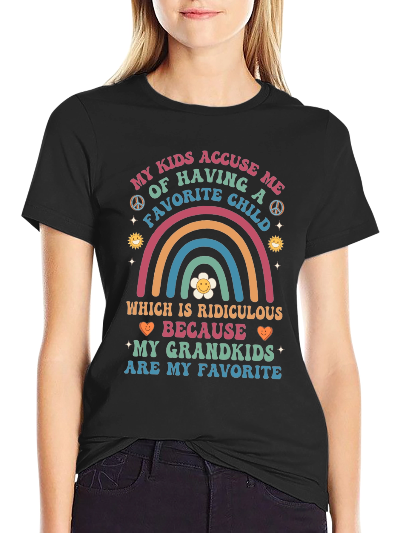 Grandkids Are My Favorite T-Shirt Funny Grandparent Tee