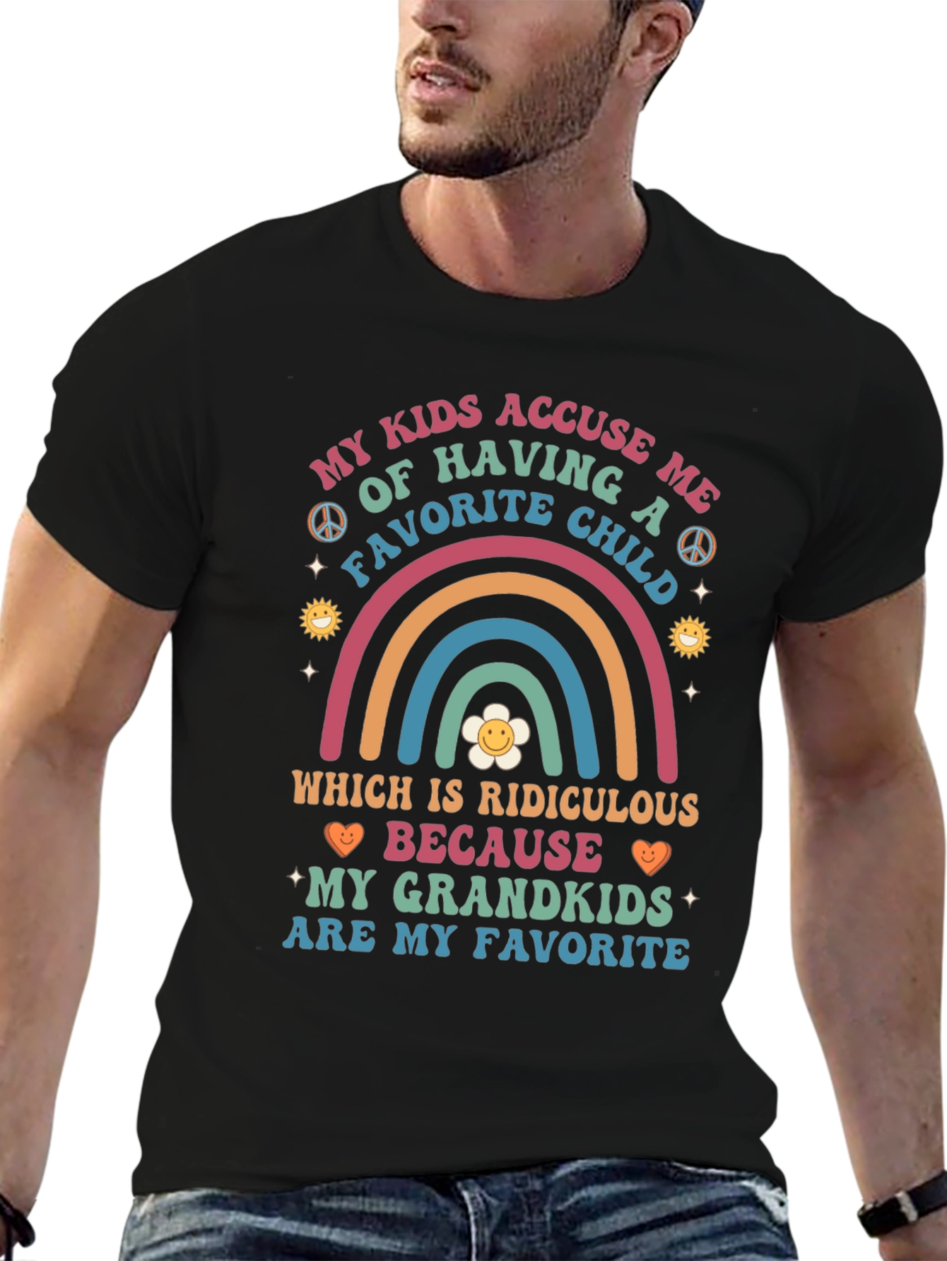 Grandkids Are My Favorite T-Shirt Funny Grandparent Tee