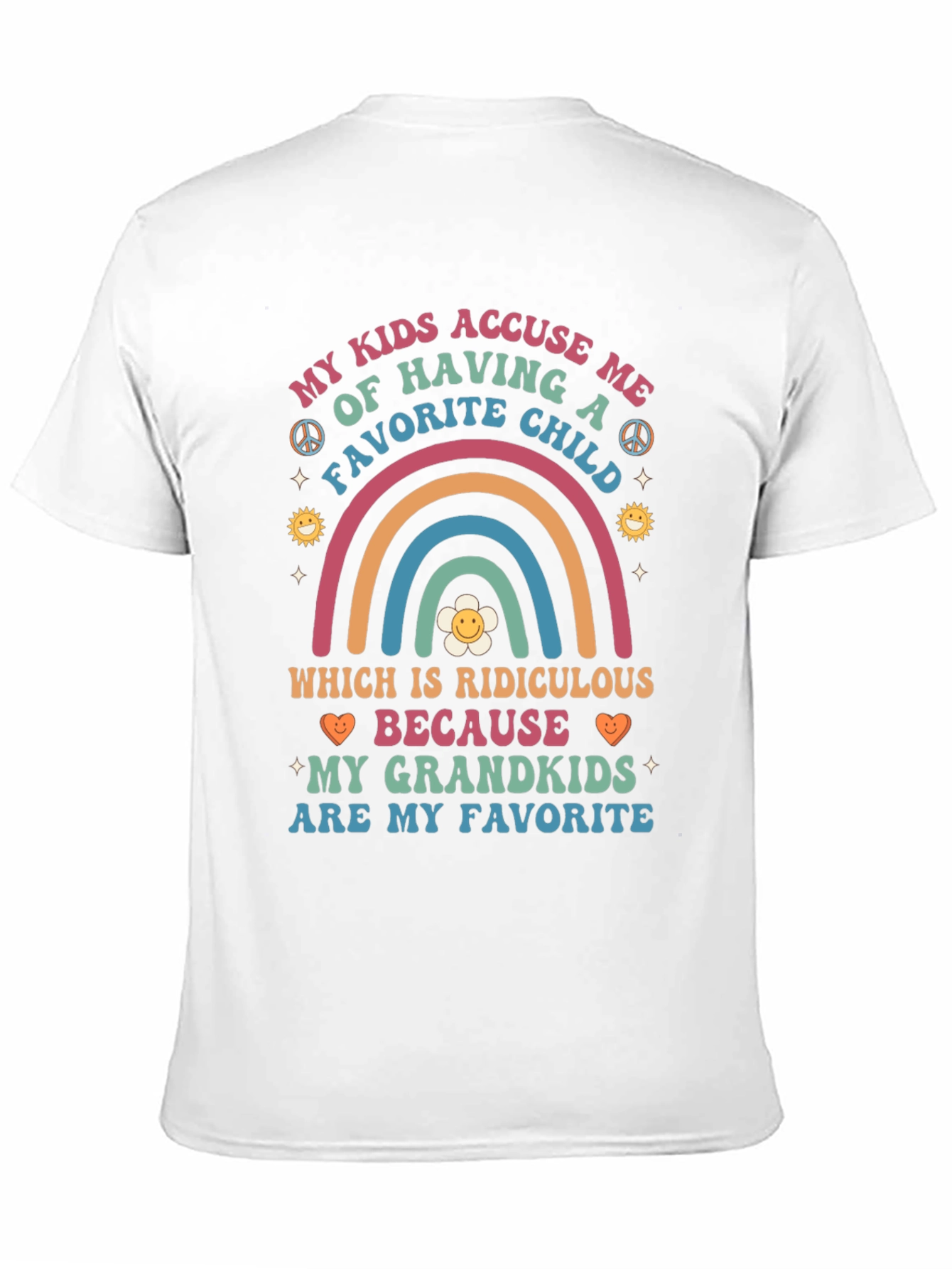 Grandkids Are My Favorite T-Shirt Funny Grandparent Tee
