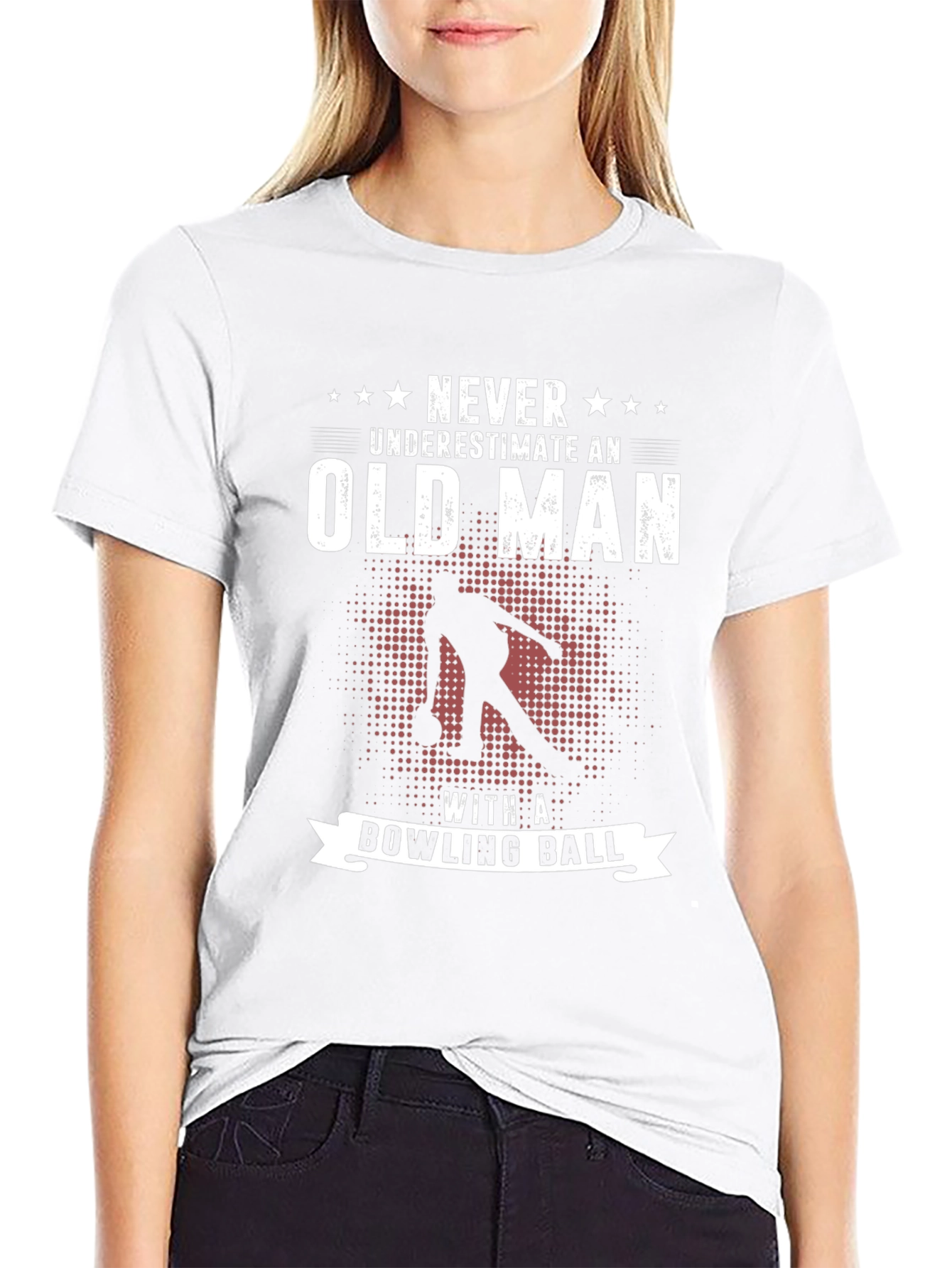 Never Underestimate an Old Man Bowling T-Shirt
