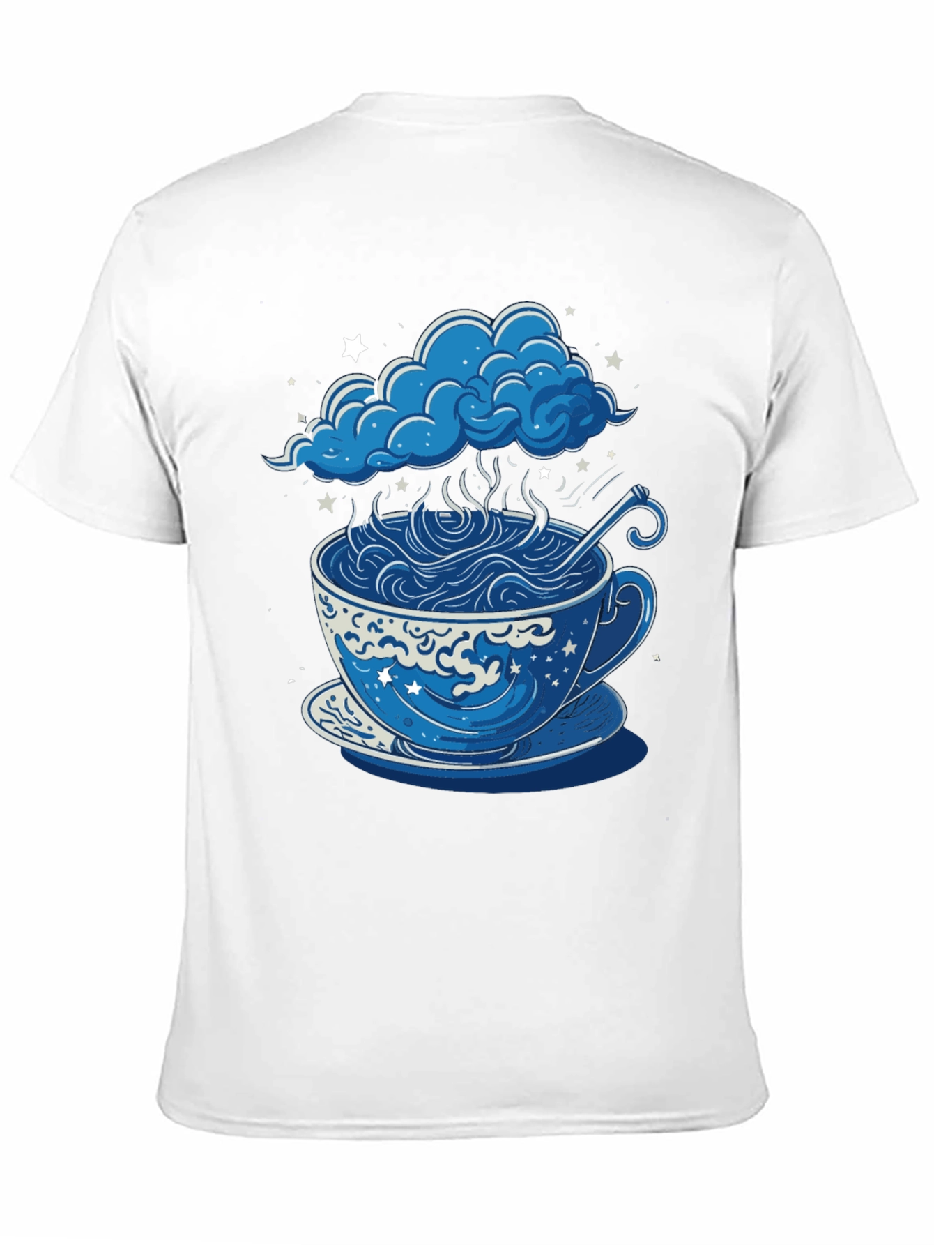 Cloudy Coffee Cup T-Shirt - Unique Design