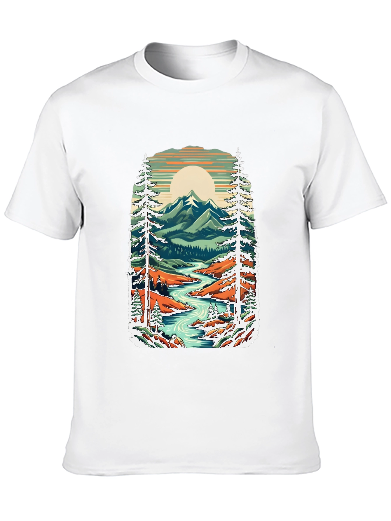 Mountain River Graphic Tee