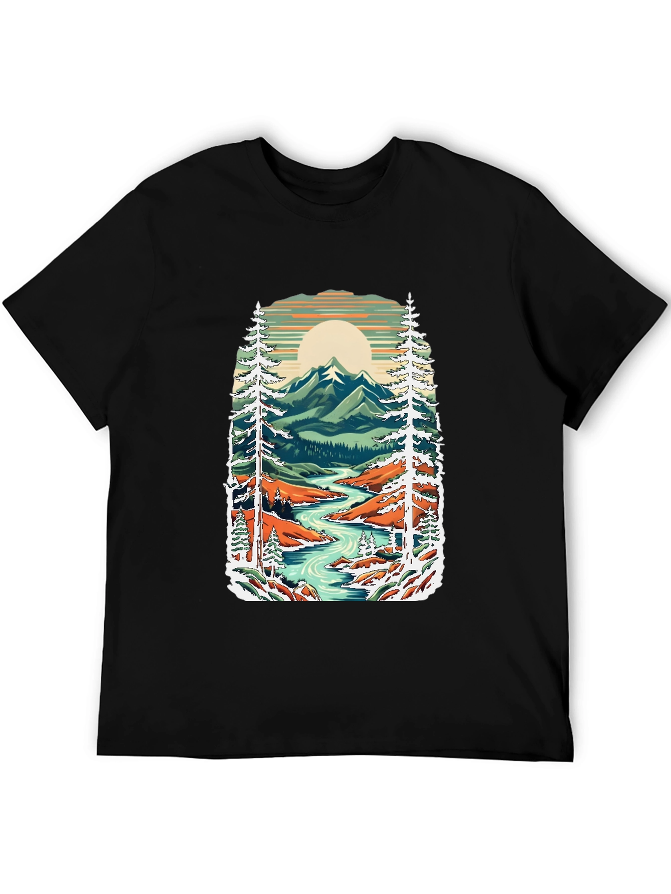 Mountain River Graphic Tee