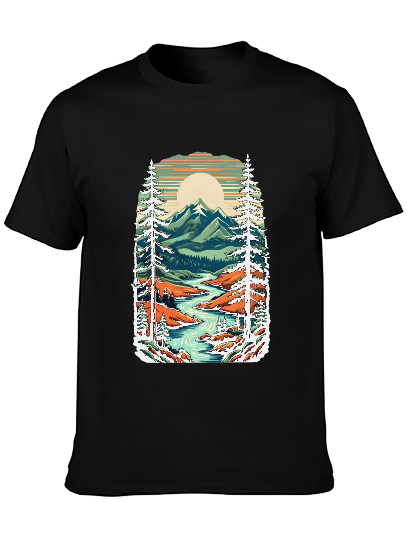 Mountain River Graphic Tee