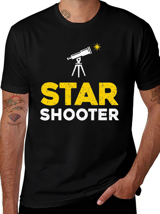 Star Shooter T-Shirt: Astronomy Telescope Design Tee