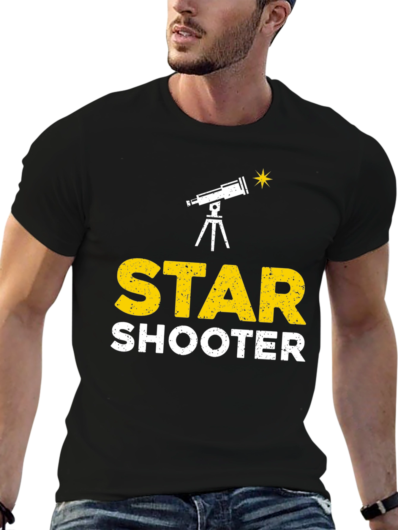 Star Shooter T-Shirt: Astronomy Telescope Design Tee