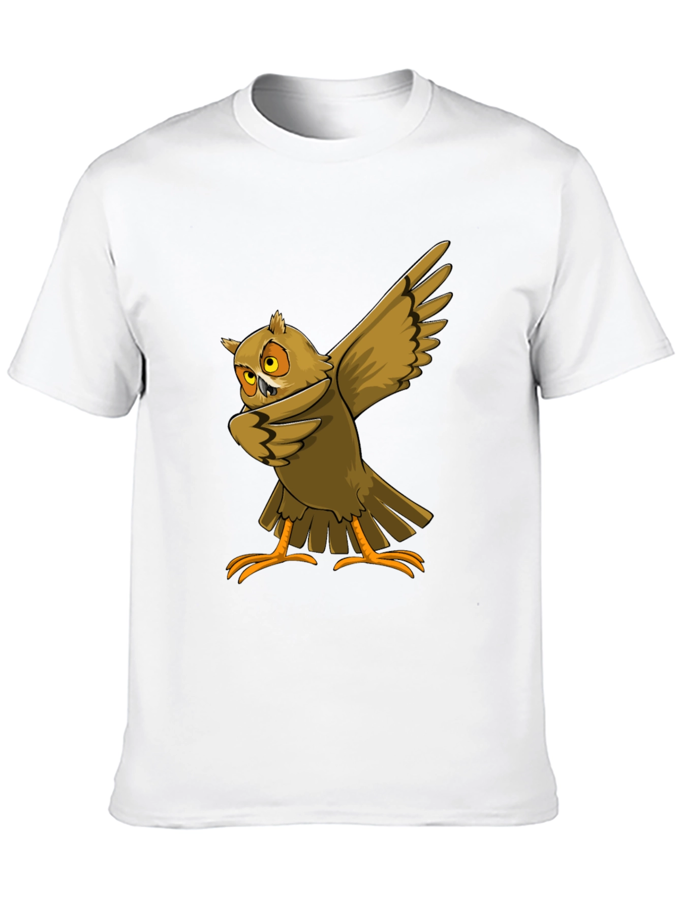 Dabbing Owl Graphic T-Shirt - Cool Bird Tee