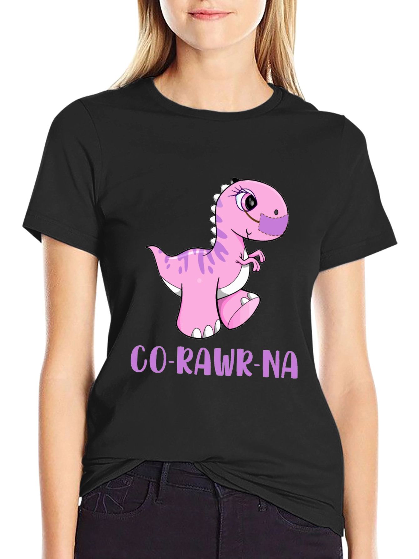 Funny Dinosaur Co-Rawr-Na T-Shirt