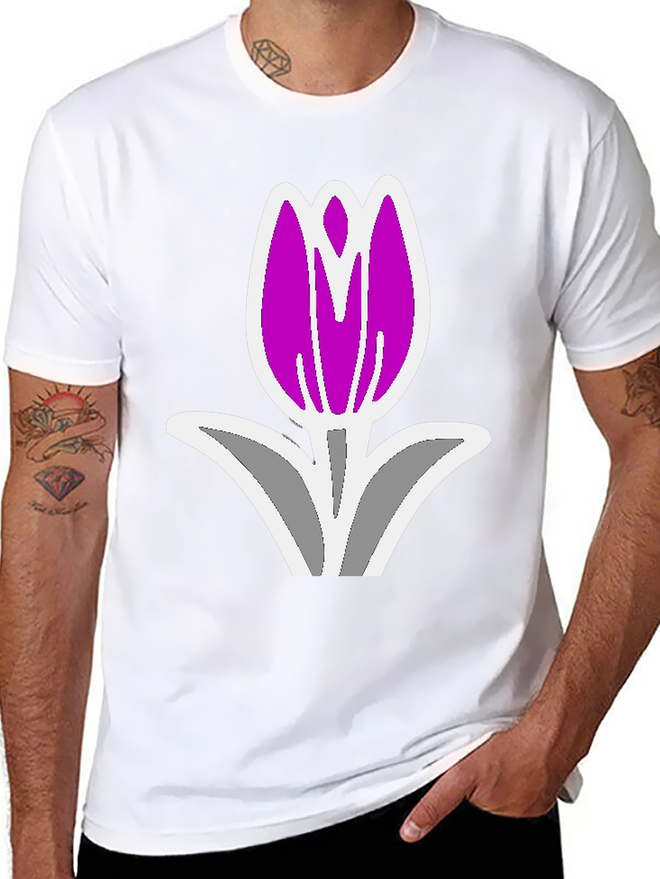 Tulip Graphic Tee - Black