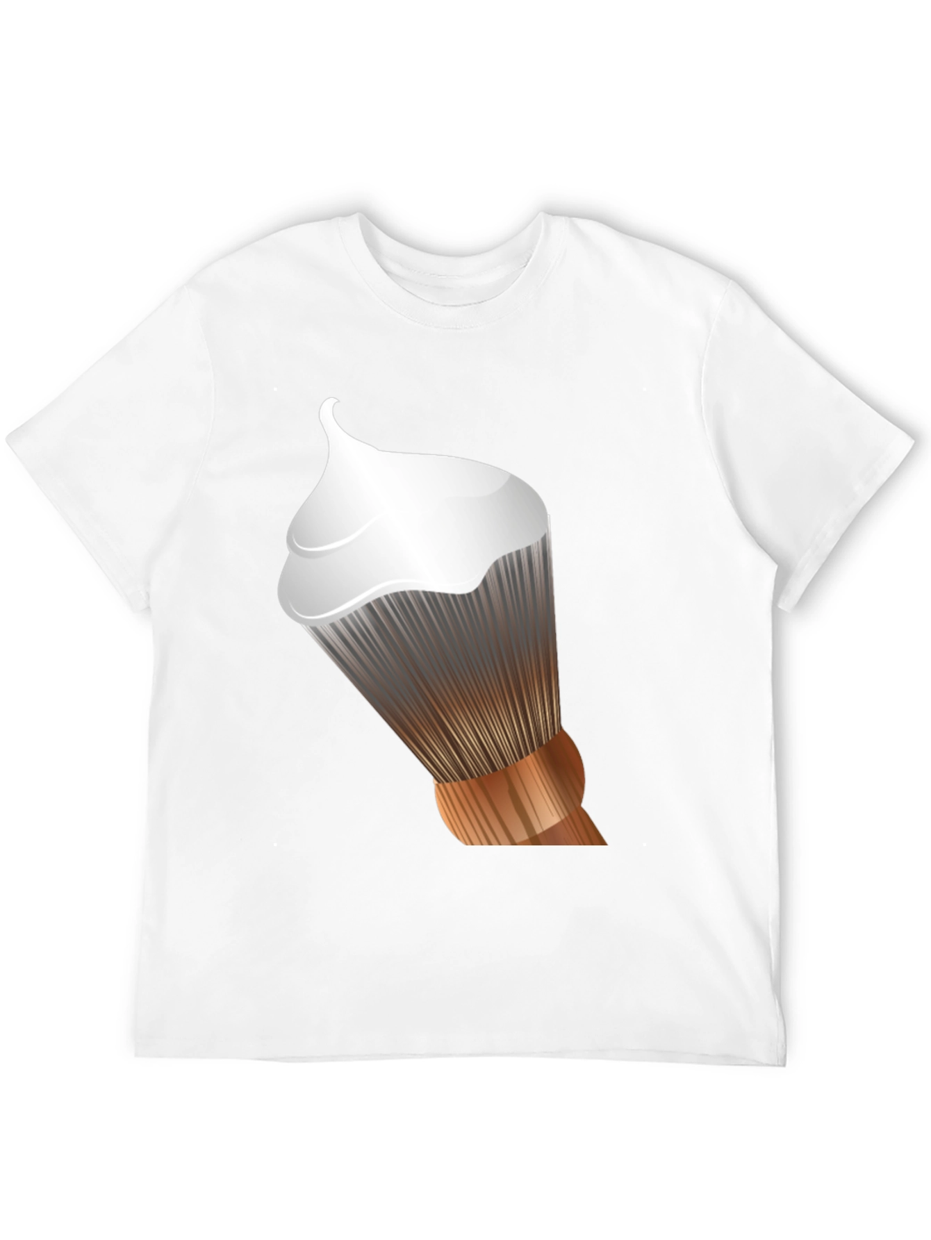 Mens Graphic T-Shirt - Shaving Brush Design
