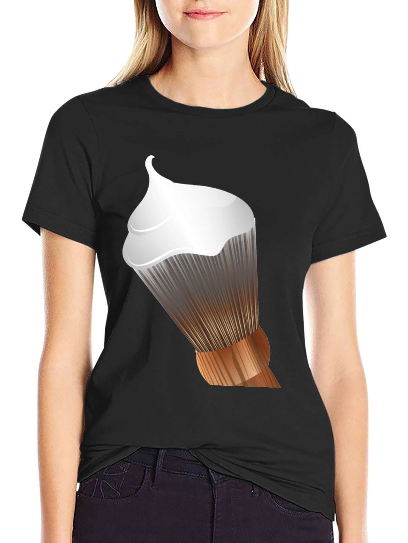 Mens Graphic T-Shirt - Shaving Brush Design