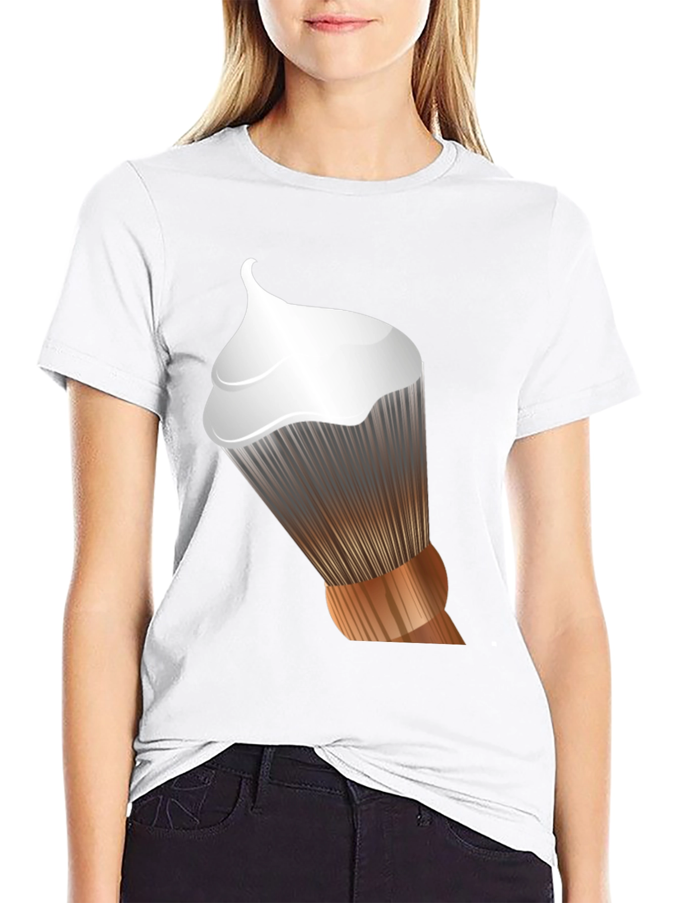 Mens Graphic T-Shirt - Shaving Brush Design