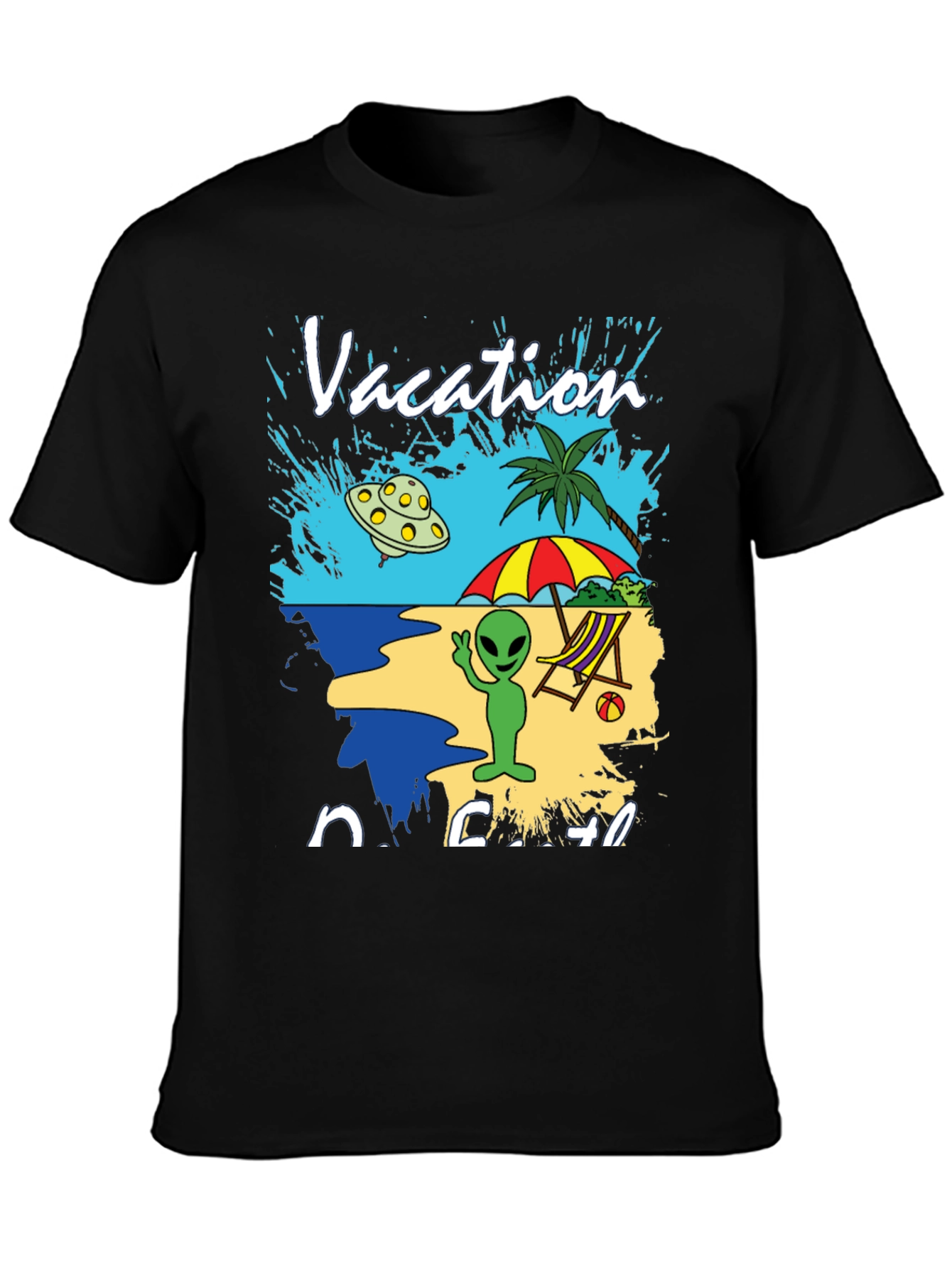 Alien Vacation Beach T-Shirt