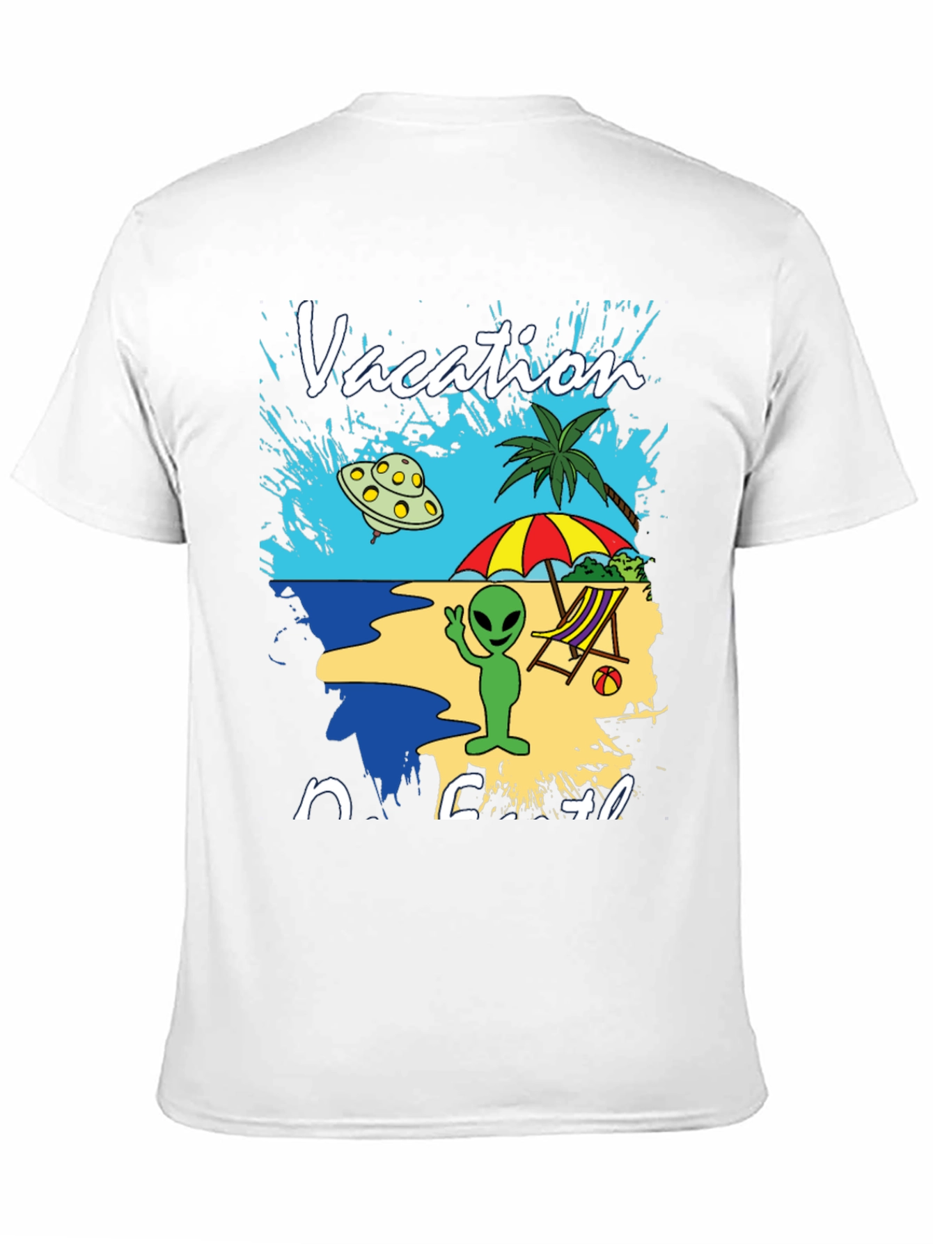 Alien Vacation Beach T-Shirt