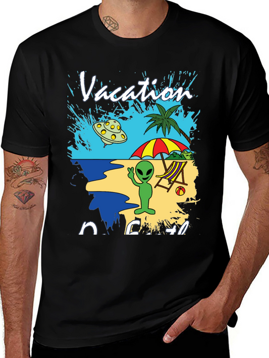 Alien Vacation Beach T-Shirt