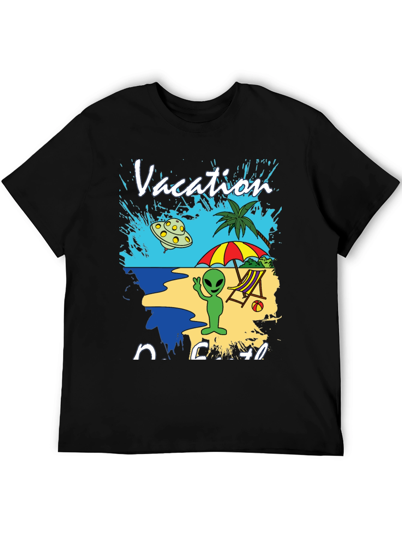 Alien Vacation Beach T-Shirt