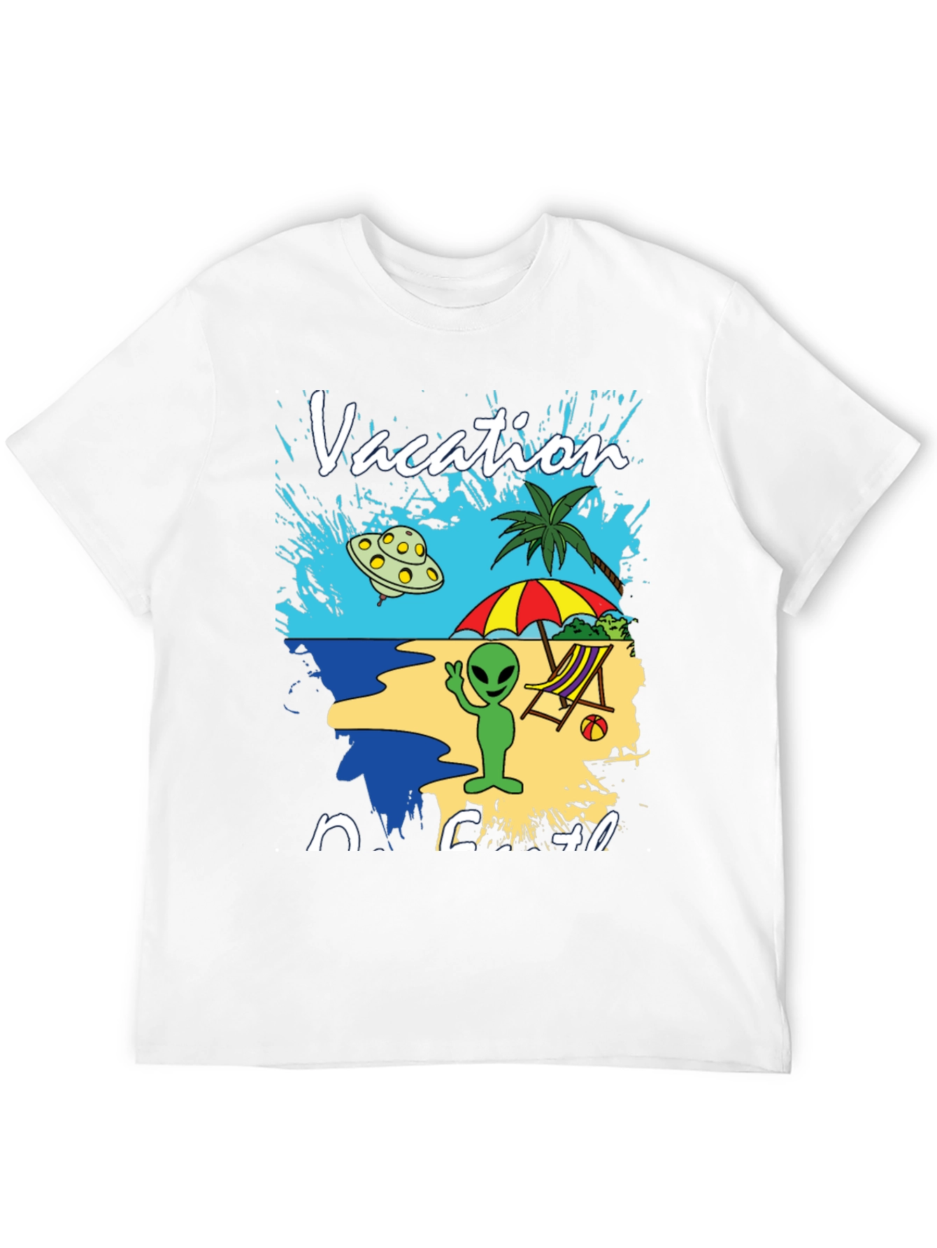 Alien Vacation Beach T-Shirt