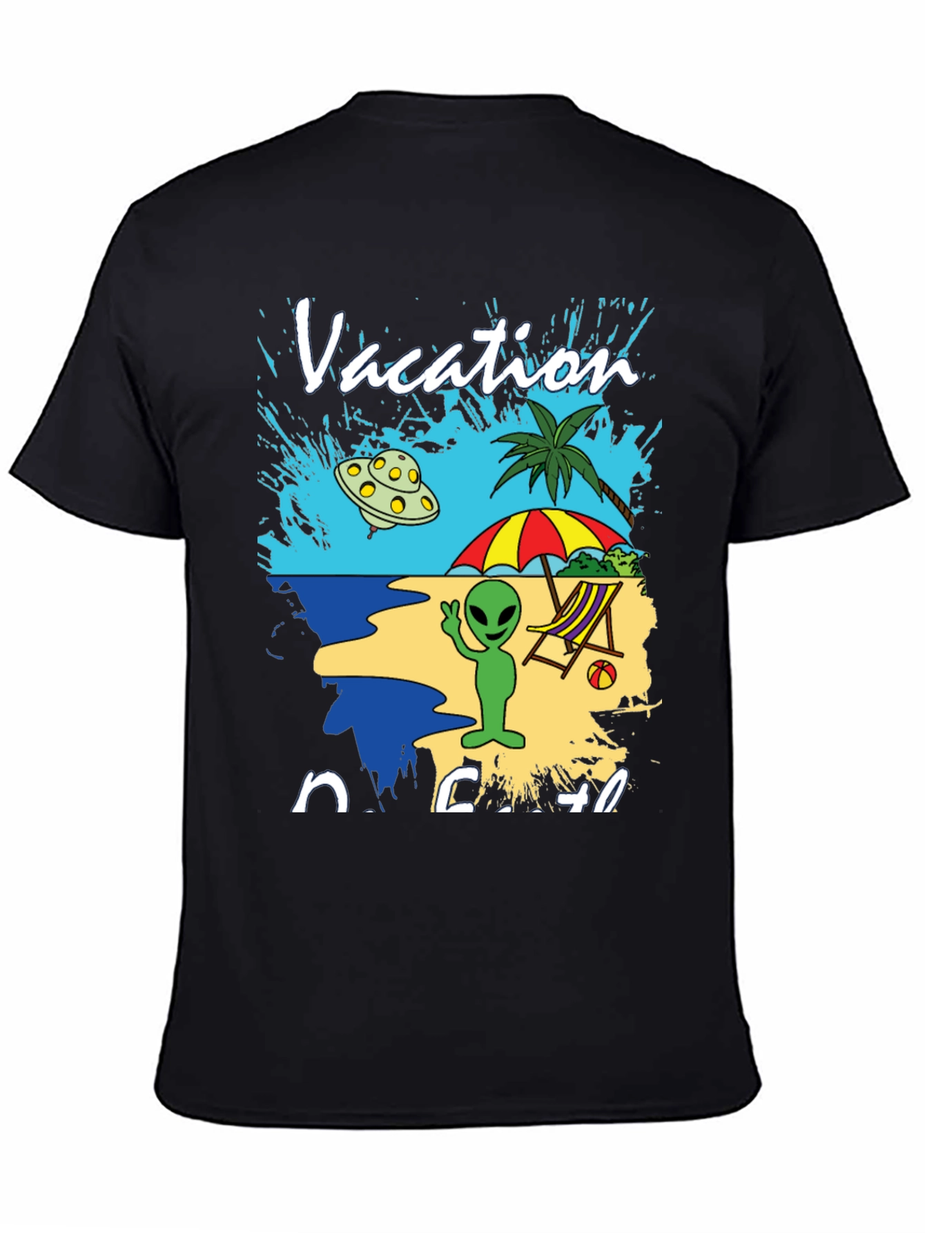 Alien Vacation Beach T-Shirt