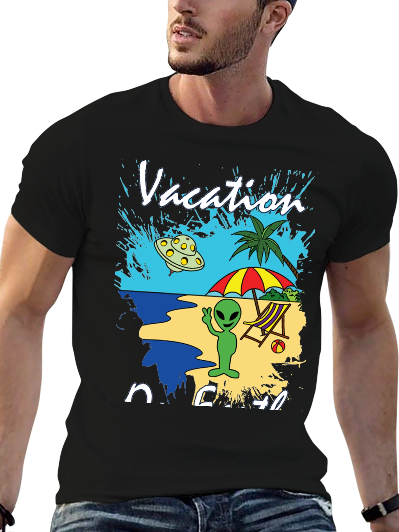 Alien Vacation Beach T-Shirt
