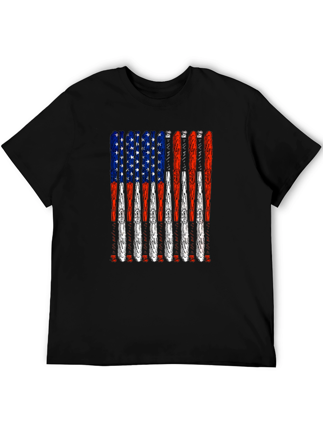 American Flag Ski T-Shirt - USA Pride