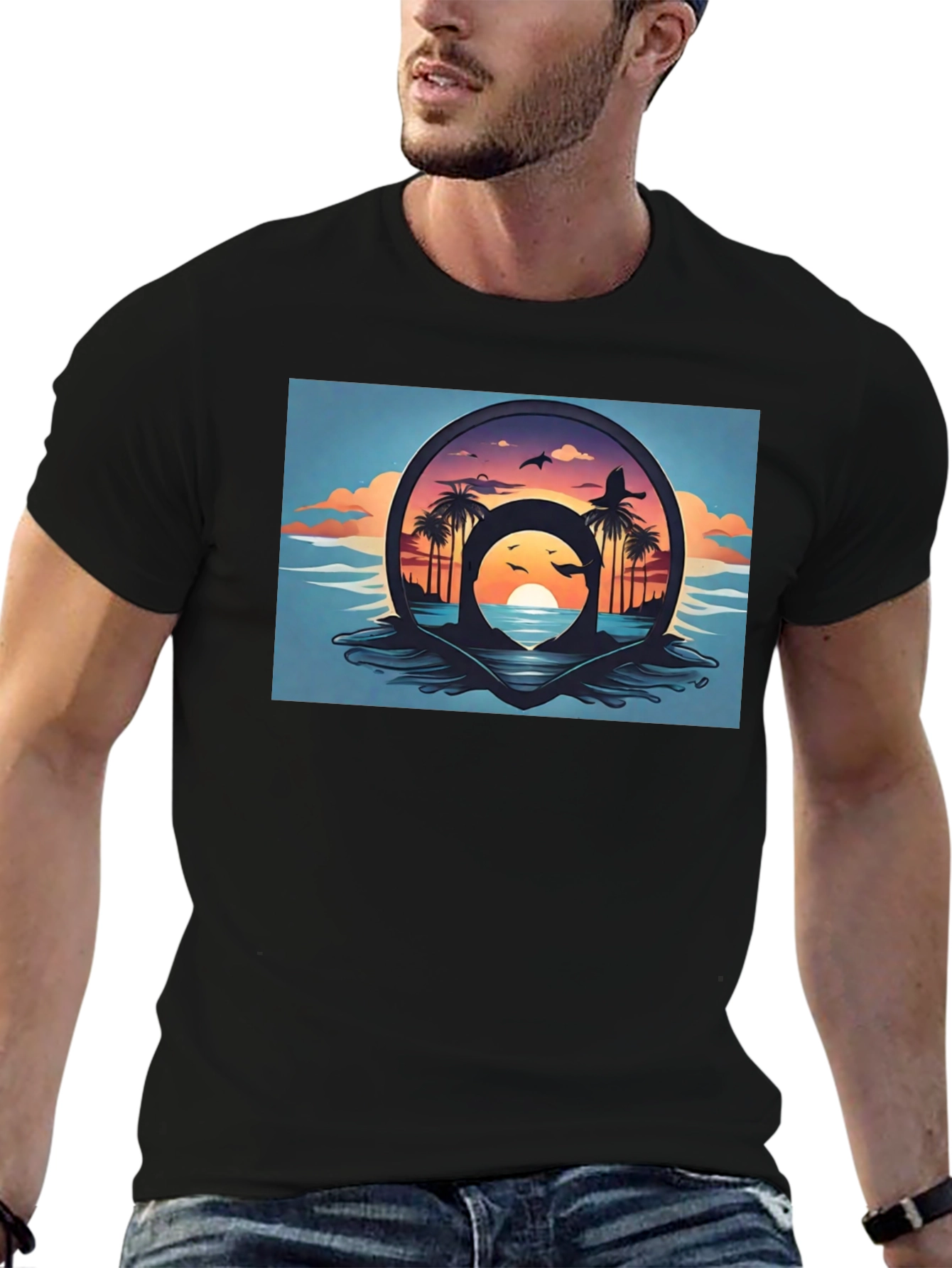 Tropical Sunset Graphic Tee