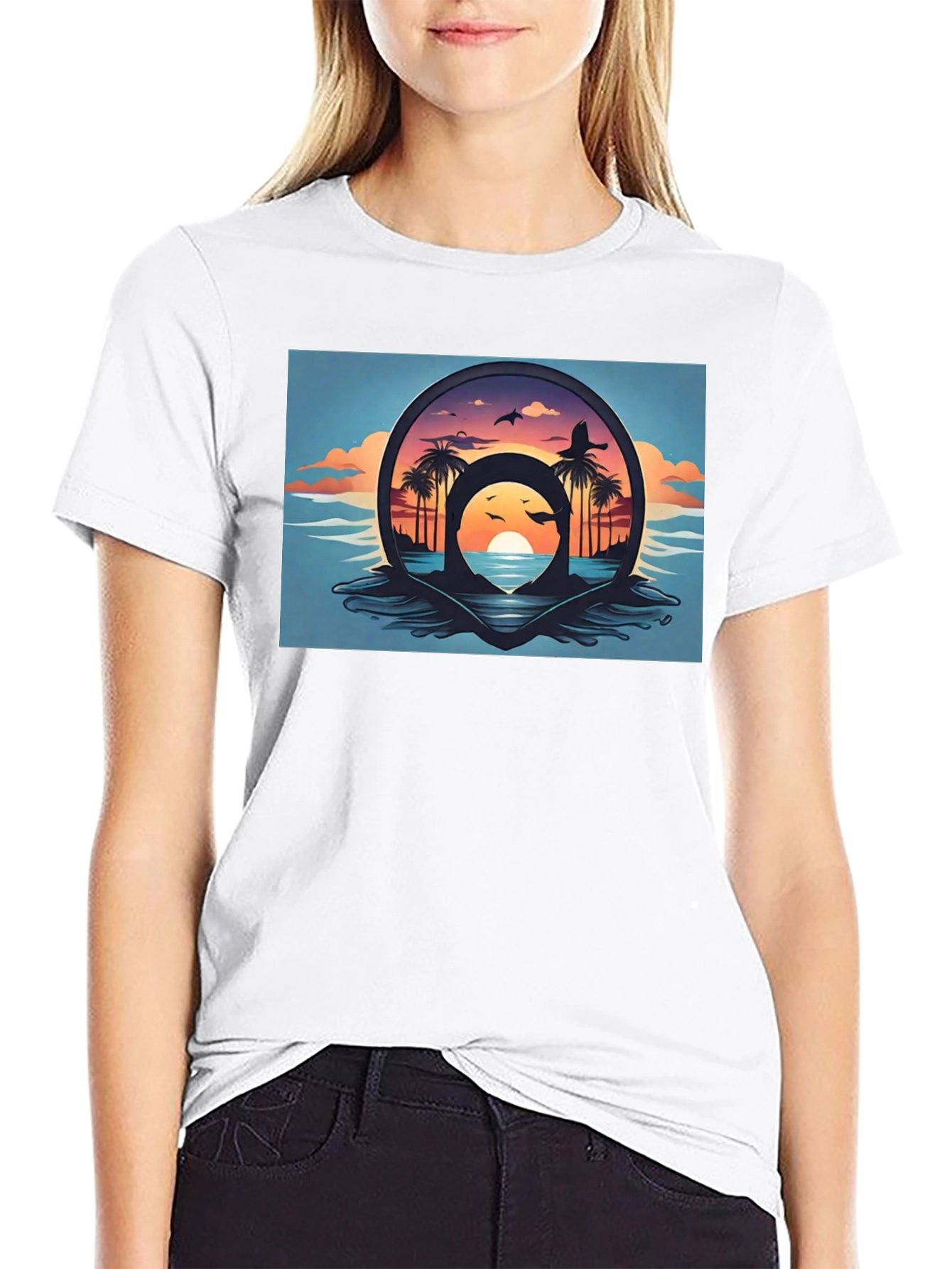 Tropical Sunset Graphic Tee