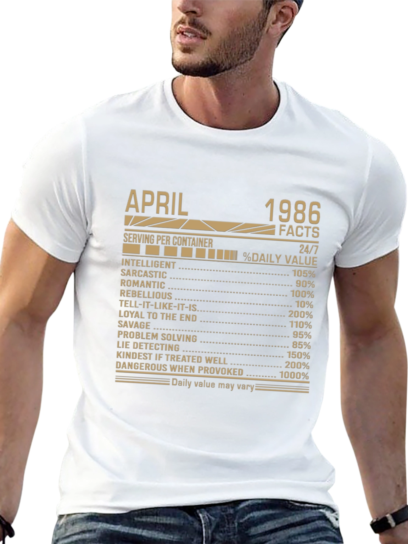 April 1986 Facts T-Shirt Birthday Gift