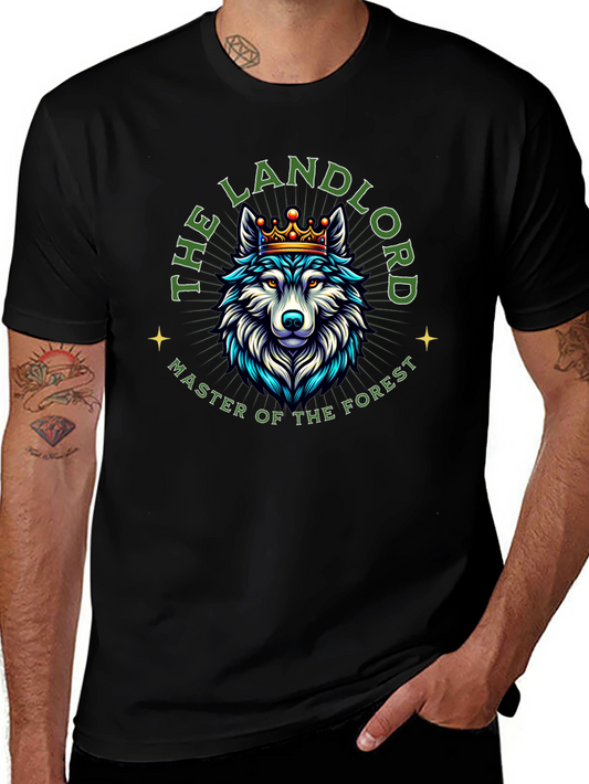 The Landlord Wolf Graphic T-Shirt - Master of the Forest