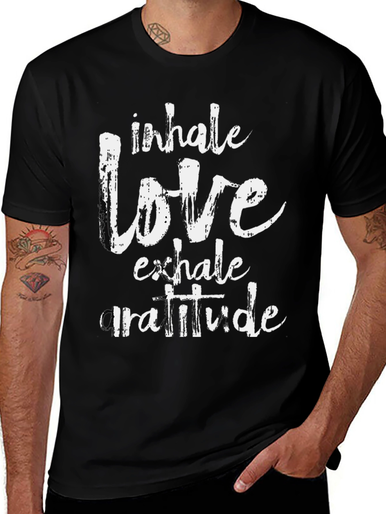 Inhale Love Exhale Gratitude Graphic Tee
