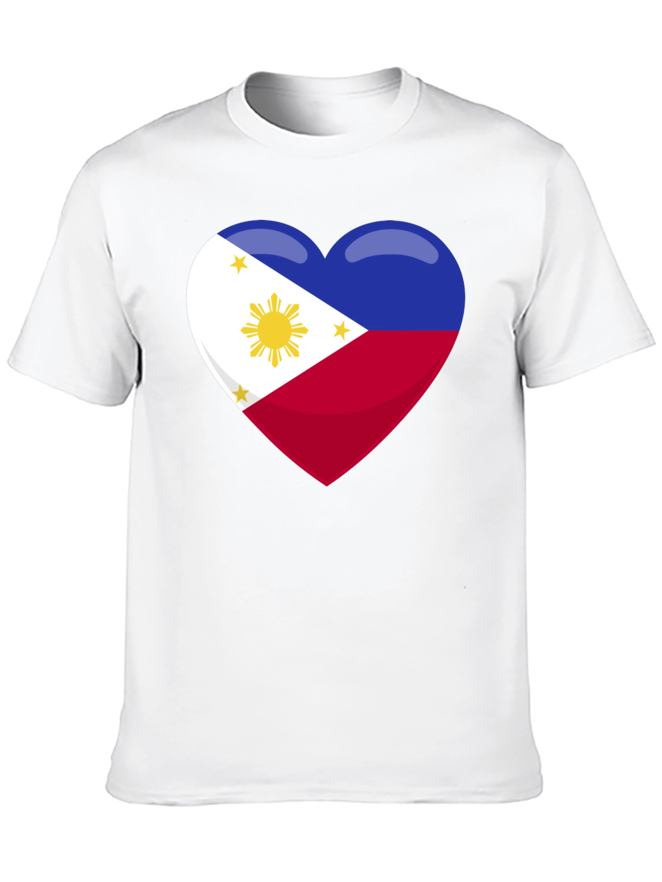 Philippines Flag Heart Graphic T-Shirt