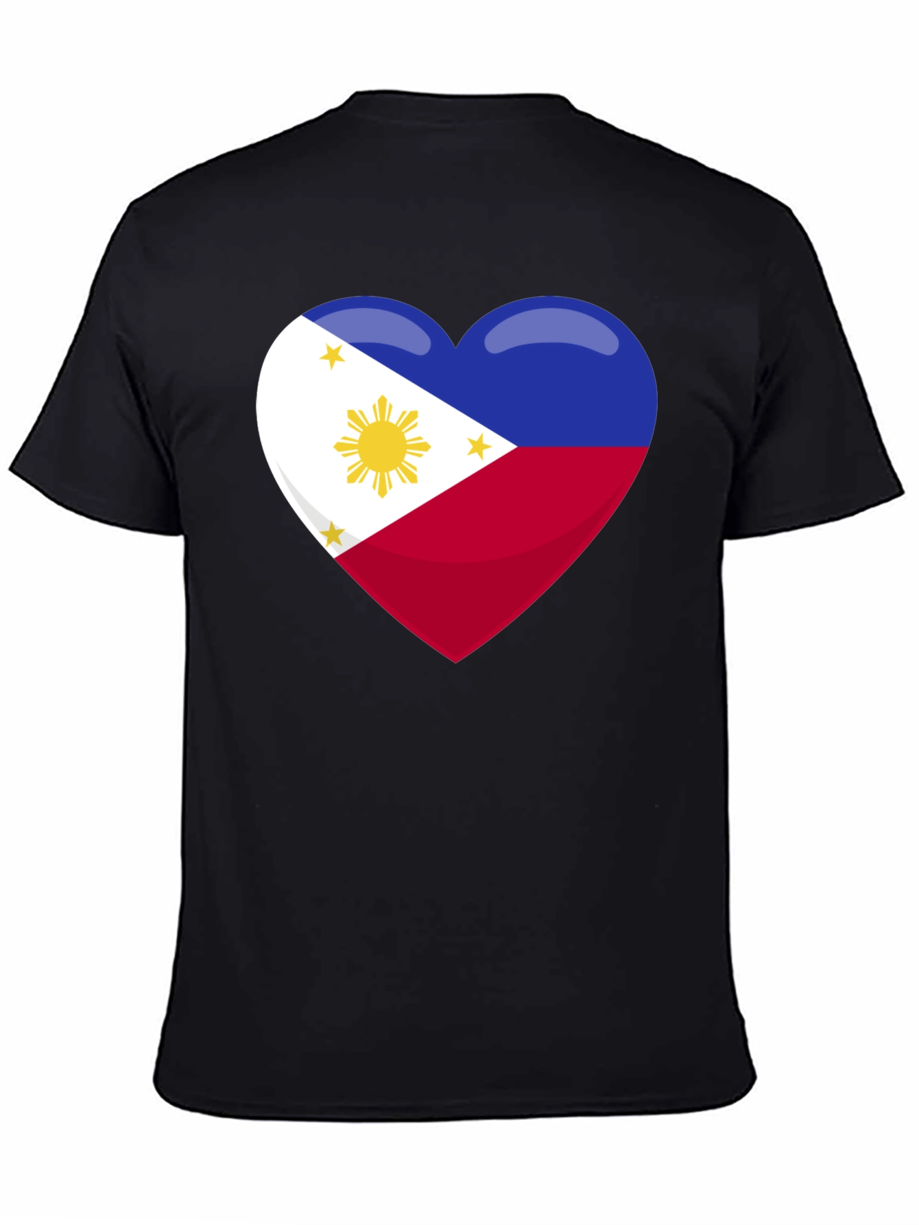 Philippines Flag Heart Graphic T-Shirt