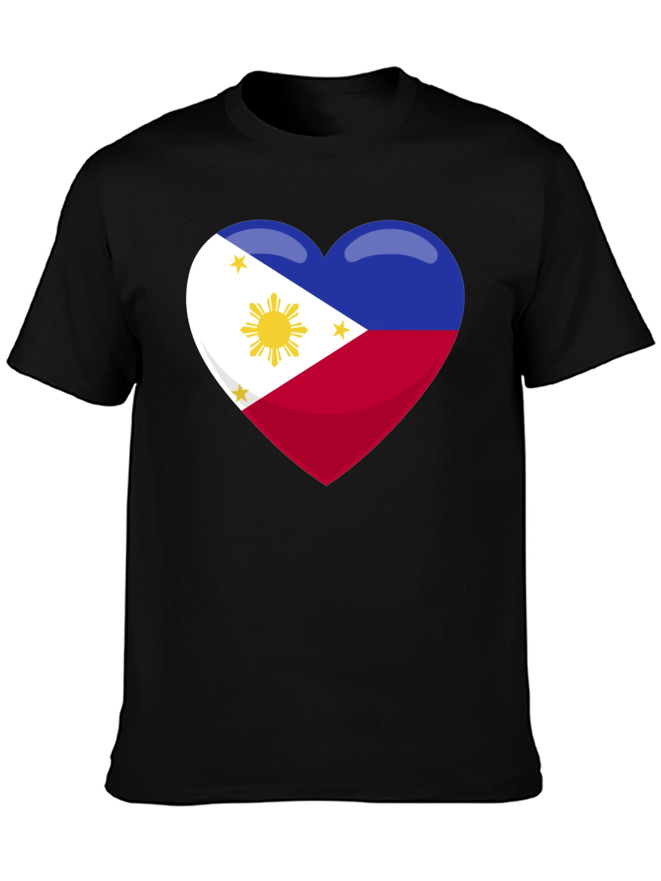 Philippines Flag Heart Graphic T-Shirt