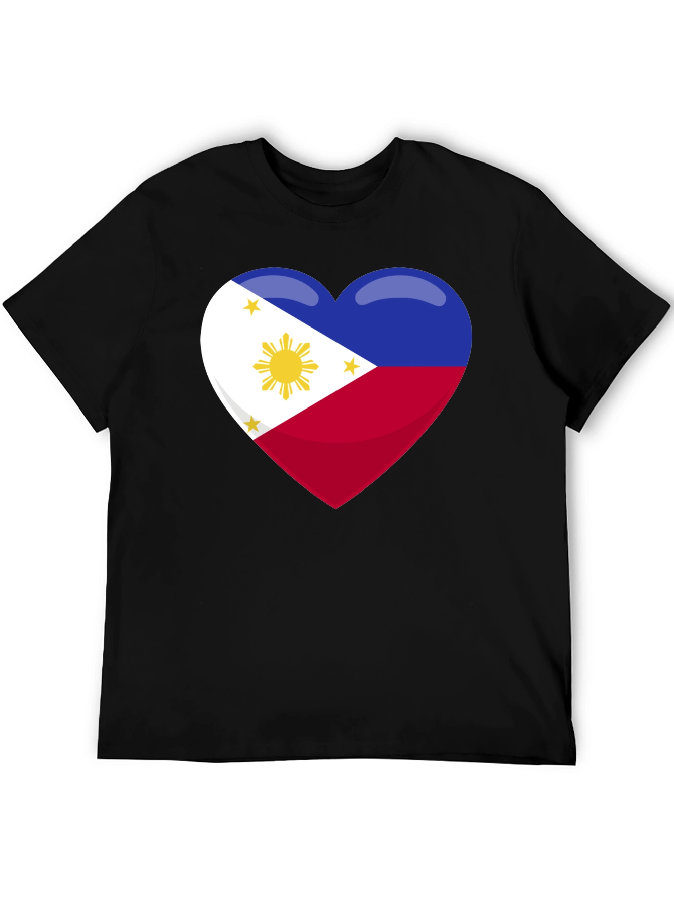 Philippines Flag Heart Graphic T-Shirt