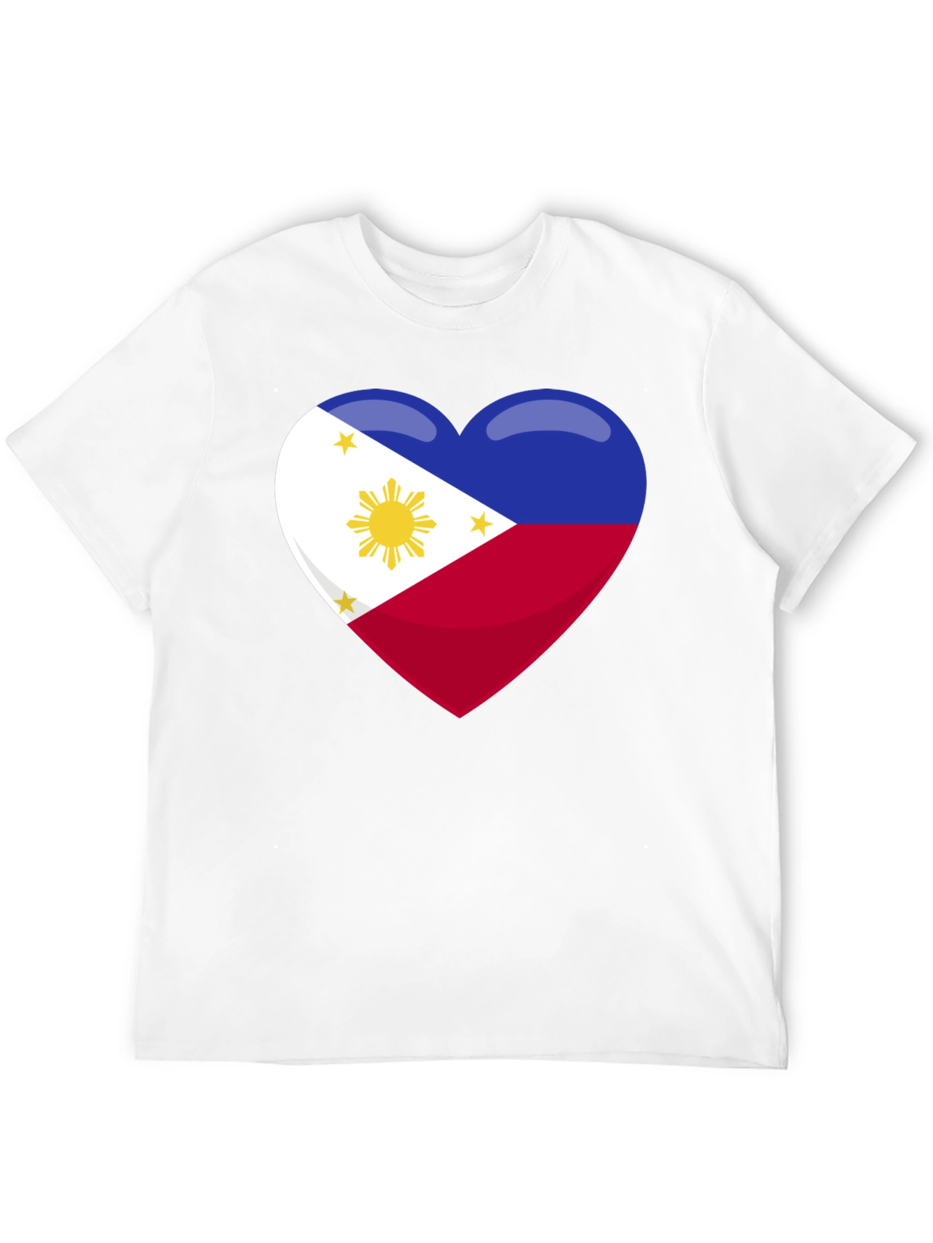 Philippines Flag Heart Graphic T-Shirt