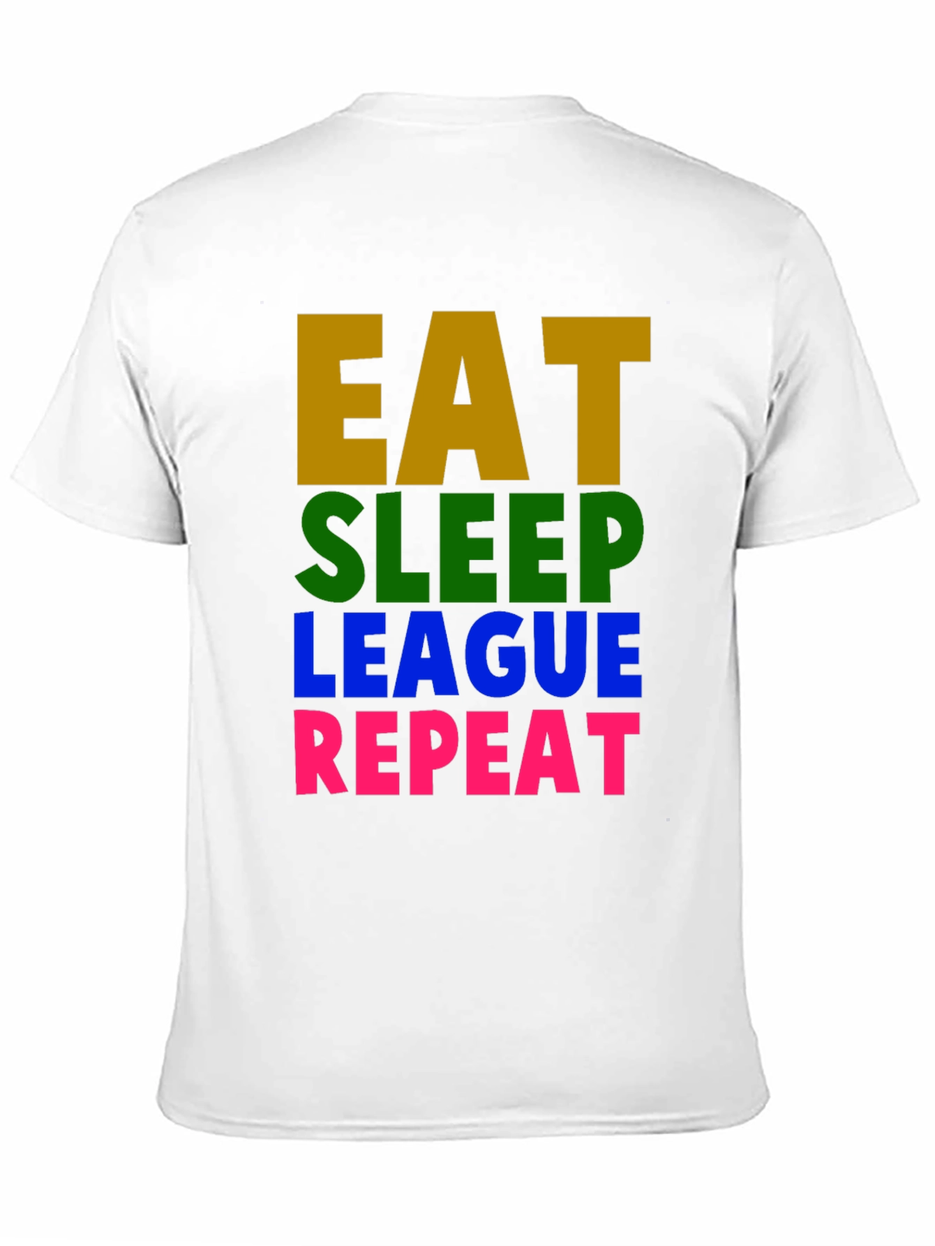 Eat Sleep League Repeat Graphic T-Shirt - Gaming Tee