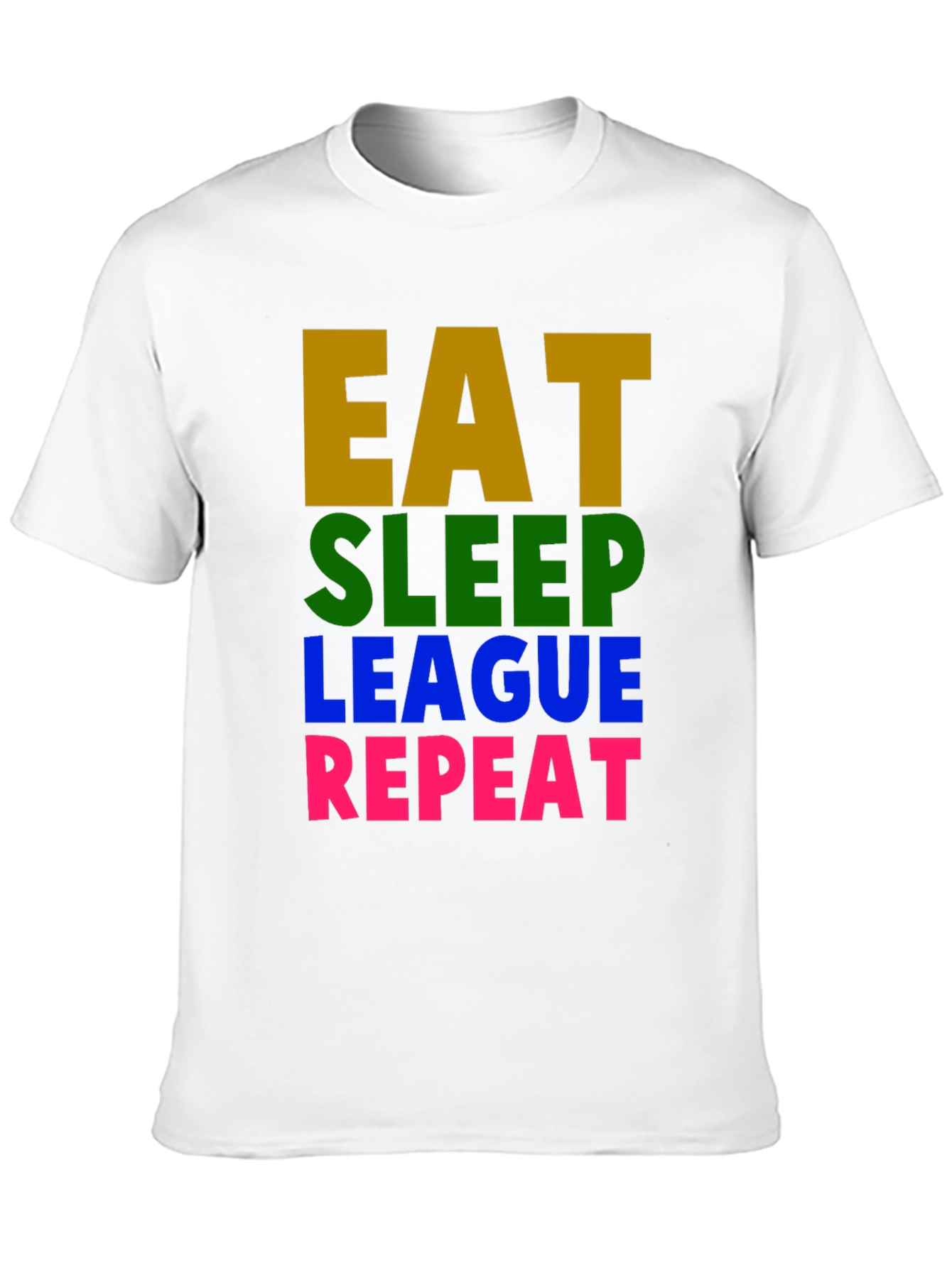 Eat Sleep League Repeat Graphic T-Shirt - Gaming Tee