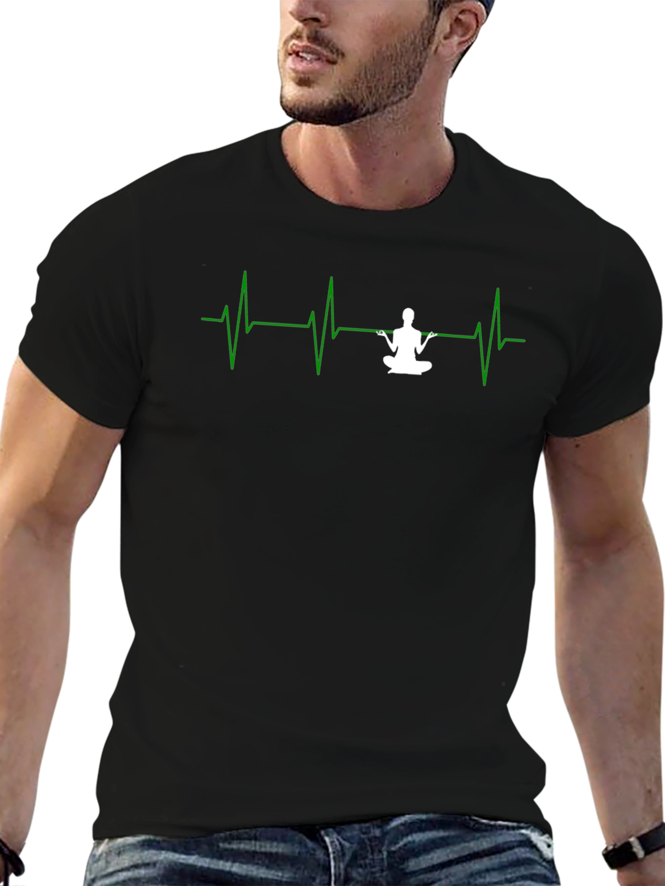 Yoga Heartbeat T-Shirt - Meditate in Style